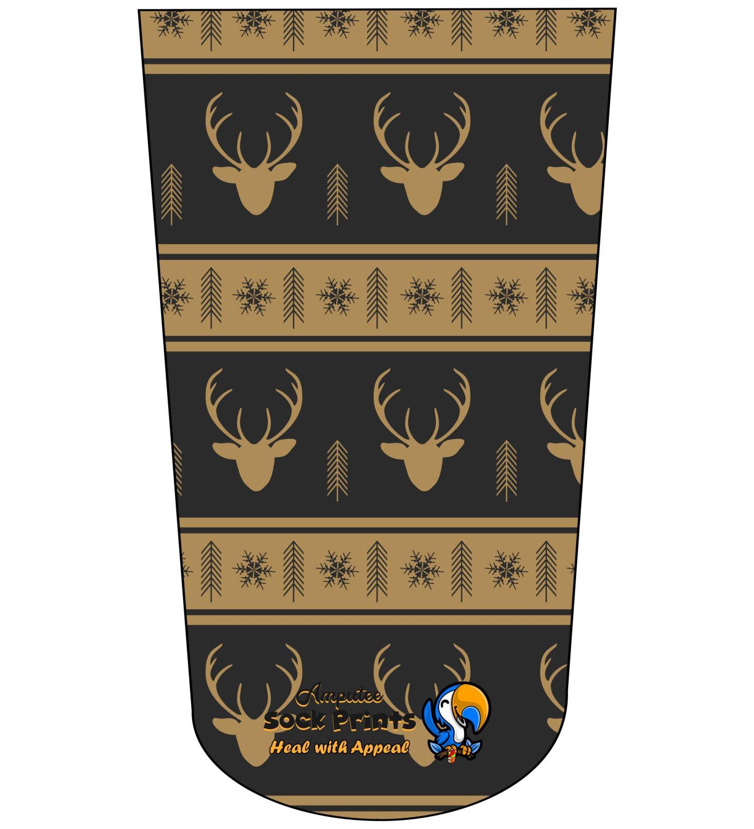 Reindeer Wallpaper V2 3Ply Stump Sock for Amputees - Buy Online on GoSupps.com