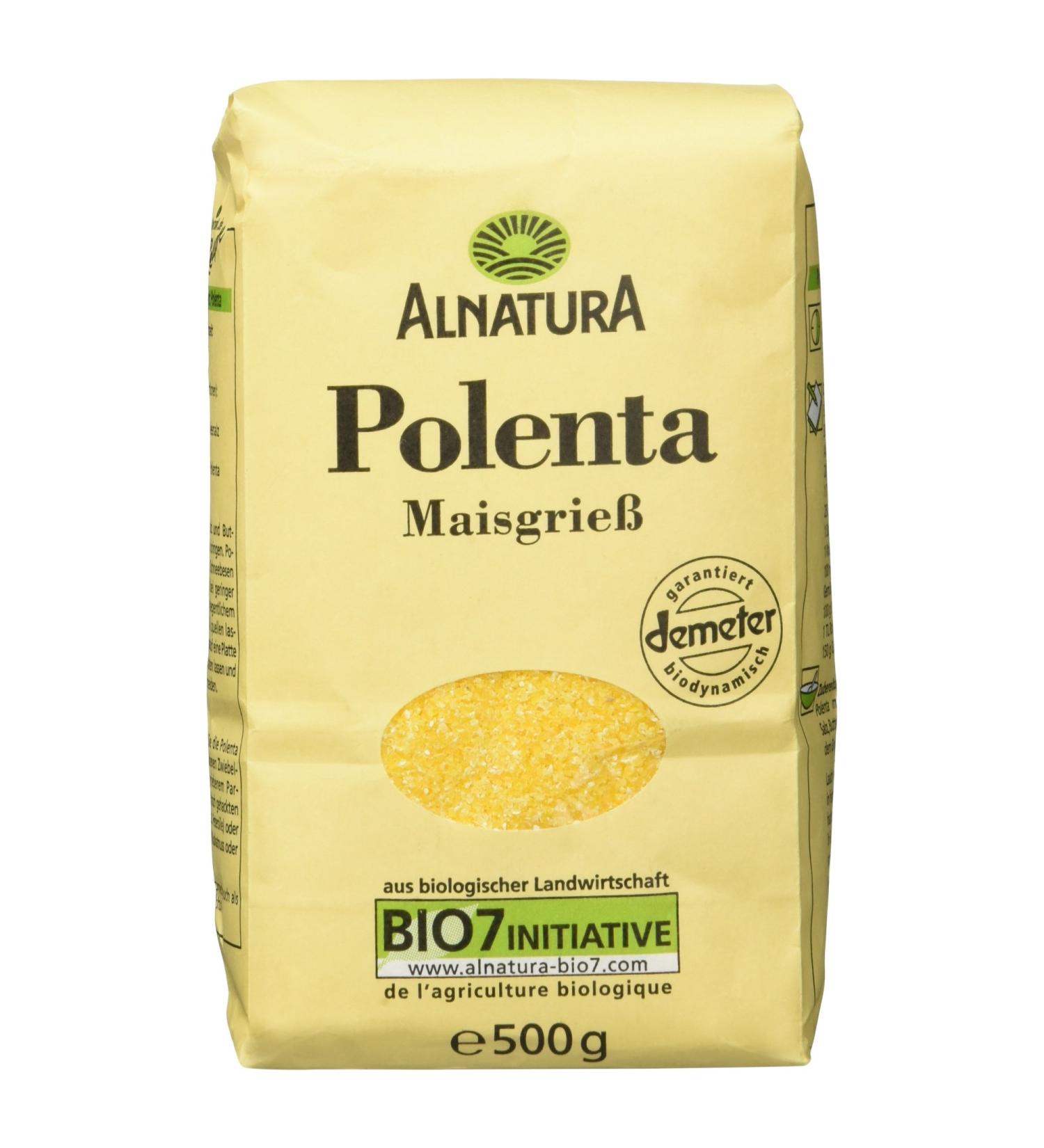 Alnatura Organic Polenta - Gluten-Free Vegan | Pack of 6 (6 x 500g) for International Shipping - Buy Online on GoSupps.com