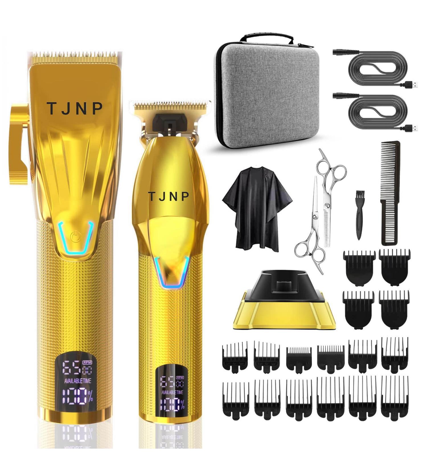 New Men Professional Cordless Rechargeable Beard Hair Cutting Kit Trimmer Barber Clipper for Home Use Hair Beauty Salon - Buy Online on GoSupps.com