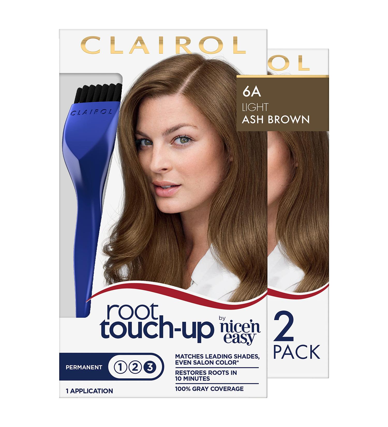 Clairol Root Touch-Up by Nice'n Easy 6A Light Ash Brown Hair Dye - Pack of 2 | 1.1 Fl Oz - Buy Online on GoSupps.com