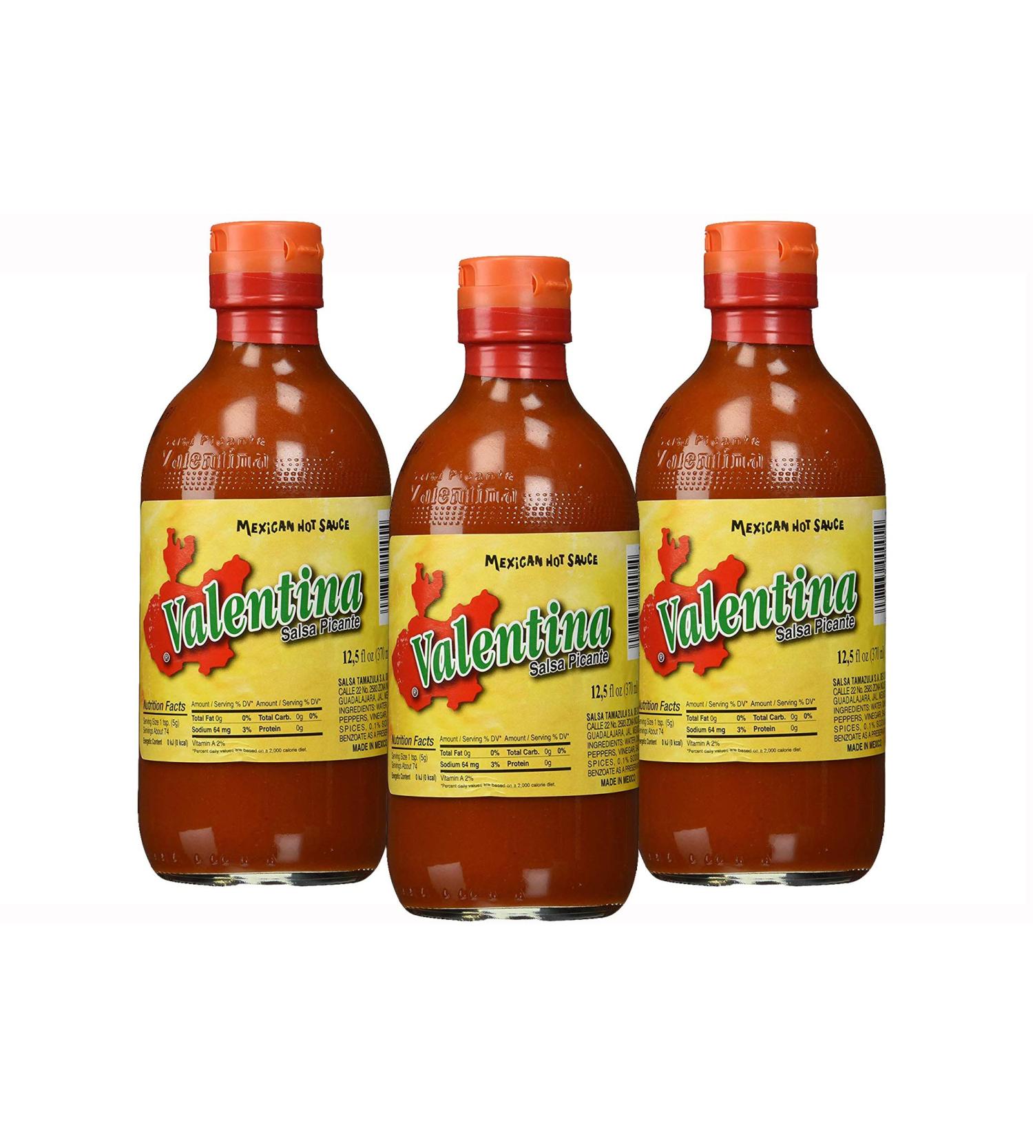  Valentina Valentina Mexican Hot Sauce Picante Salsa - 12.5 oz. (Pack of 3) - Buy Online on GoSupps.com