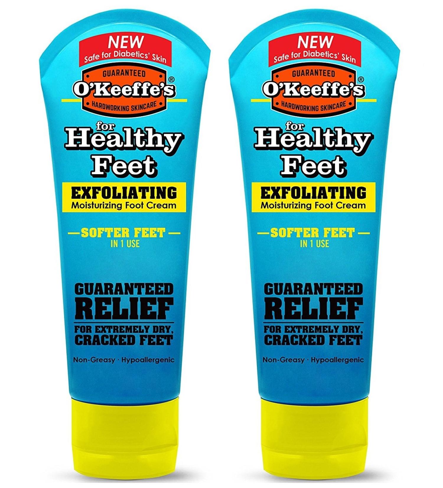O'Keeffe's Healthy Feet Exfoliating Foot Cream 3 oz. Tube - 2 Pack - Buy Online on GoSupps.com