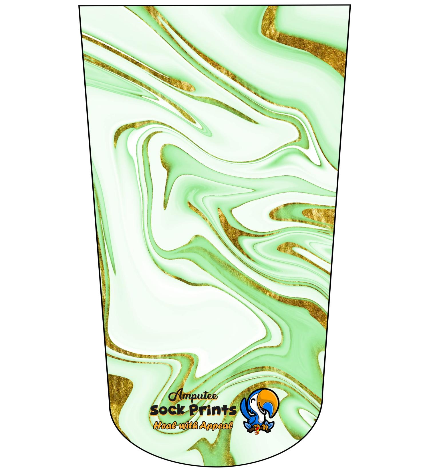 Christmas Glitter Marble V3 3Ply Amputee Stump Sock - Festive and Functional - Buy Online on GoSupps.com
