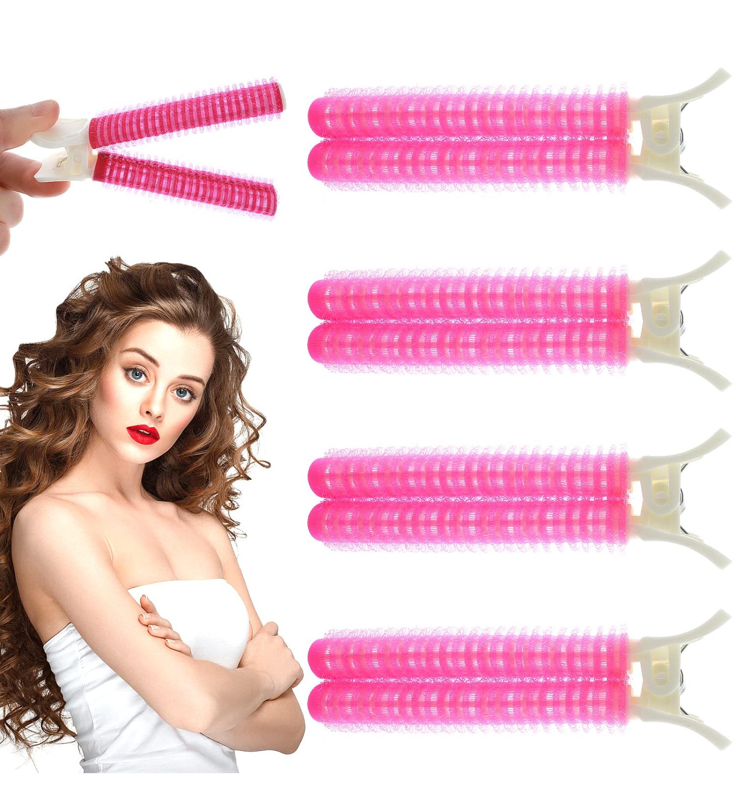 4PCS Volumizing Hair Clips for Women - Root Lift Clips for Volume and Curly Hair - Fluffy Hair Clip - Heatless Hair Curler Tool (Rose) - Buy Online on GoSupps.com