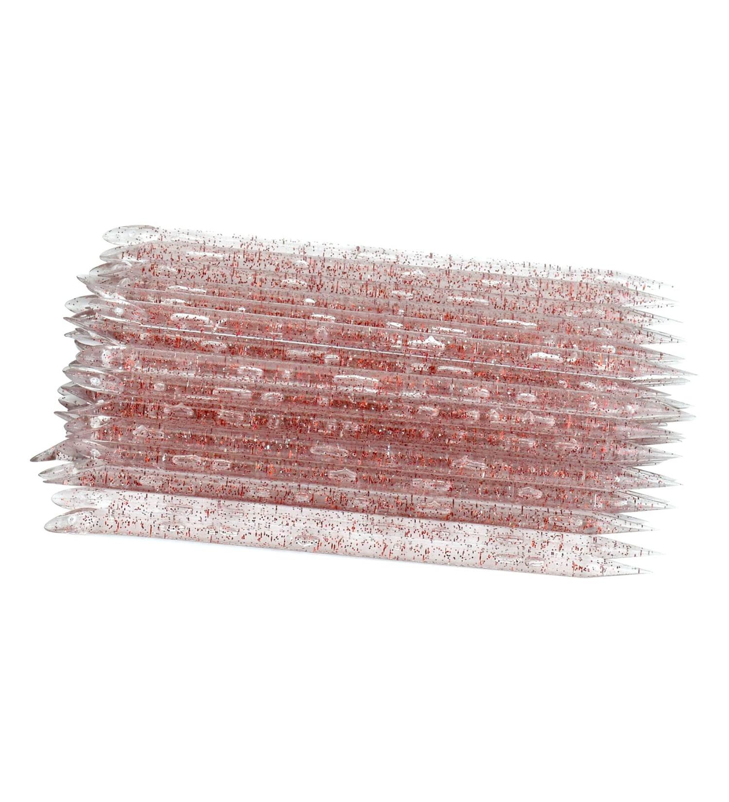 50 Pcs Double Head Crystal Cuticle Sticks - Red Nail Art Manicure Pedicure Tools - Buy Online on GoSupps.com