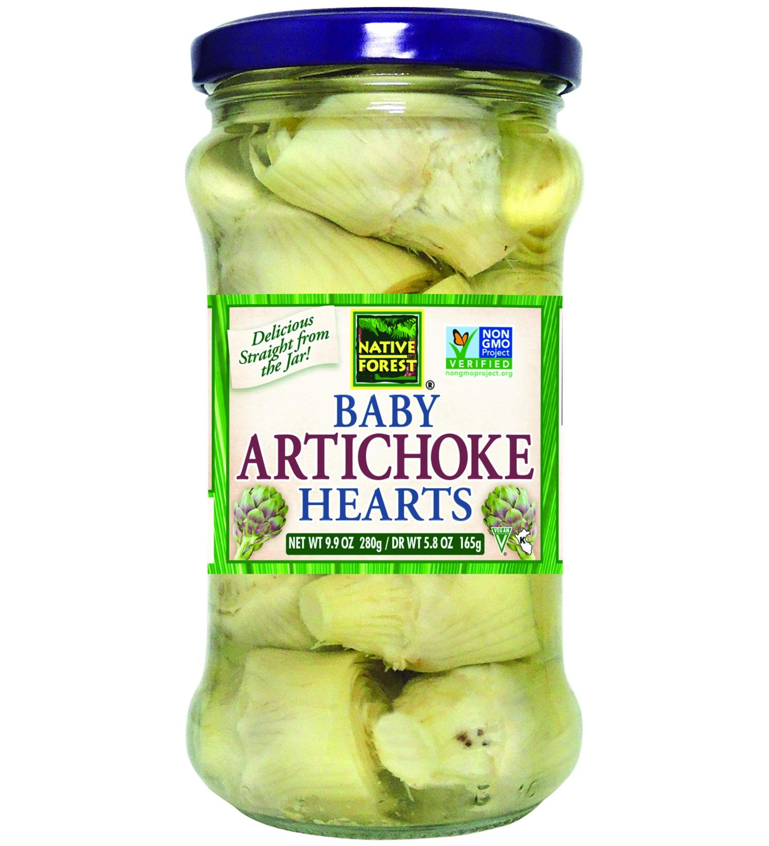 Native Forest Baby Artichoke Hearts - 9.9 oz Jar | Gourmet Snack & Cooking Ingredient - Buy Online on GoSupps.com