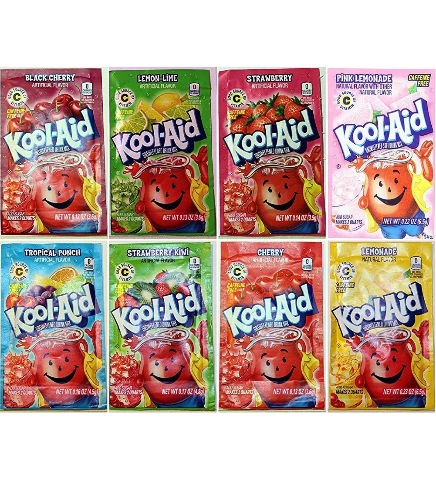 Kool-Aid Drink Mix 8 Flavors Variety Pack 48 Packets