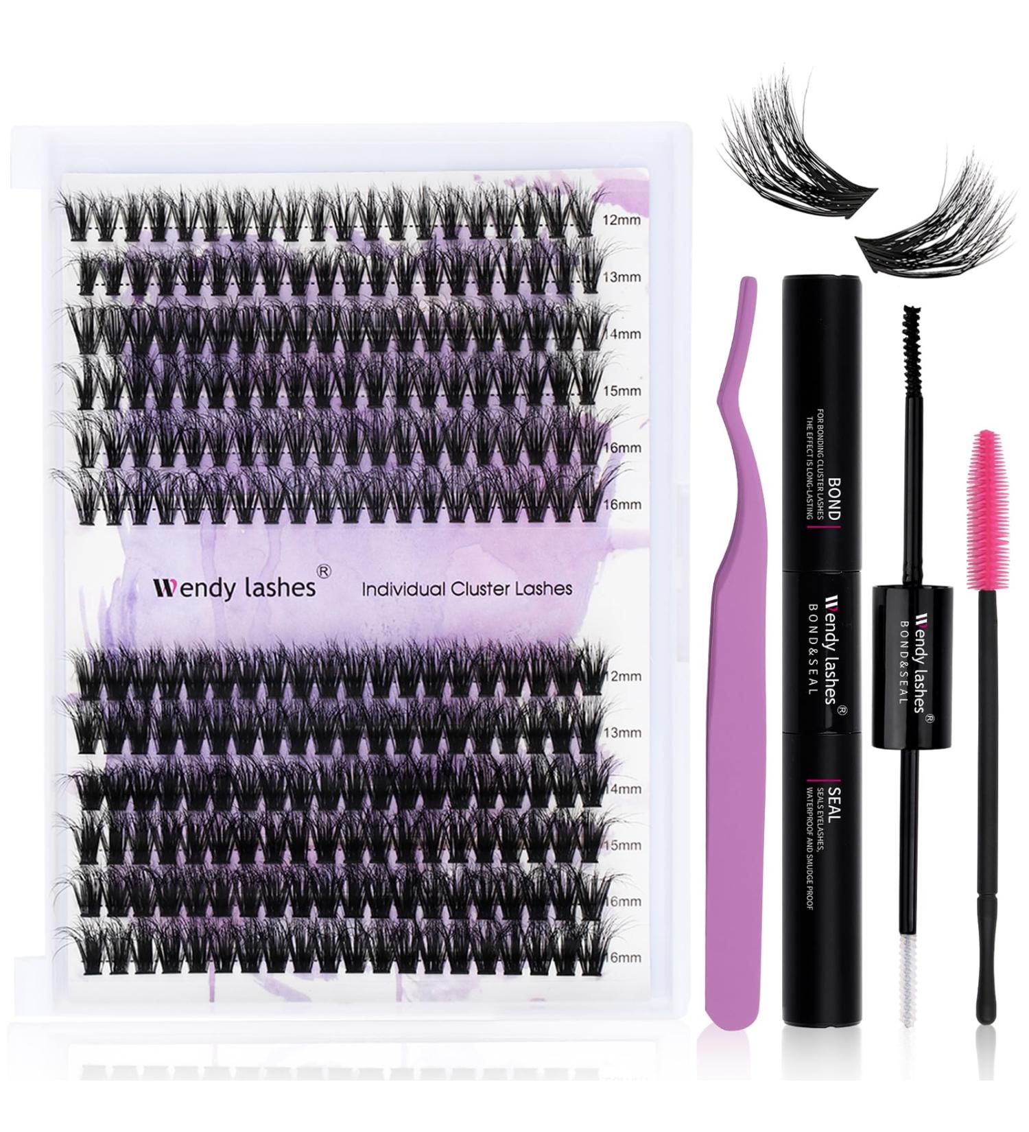 DIY Lash Extensions Set | 3D Cluster Lashes Kit 0.07mm (12-16mm) | Bond & Seal | Wimpern Extensions | International Shipping Available - Buy Online on GoSupps.com