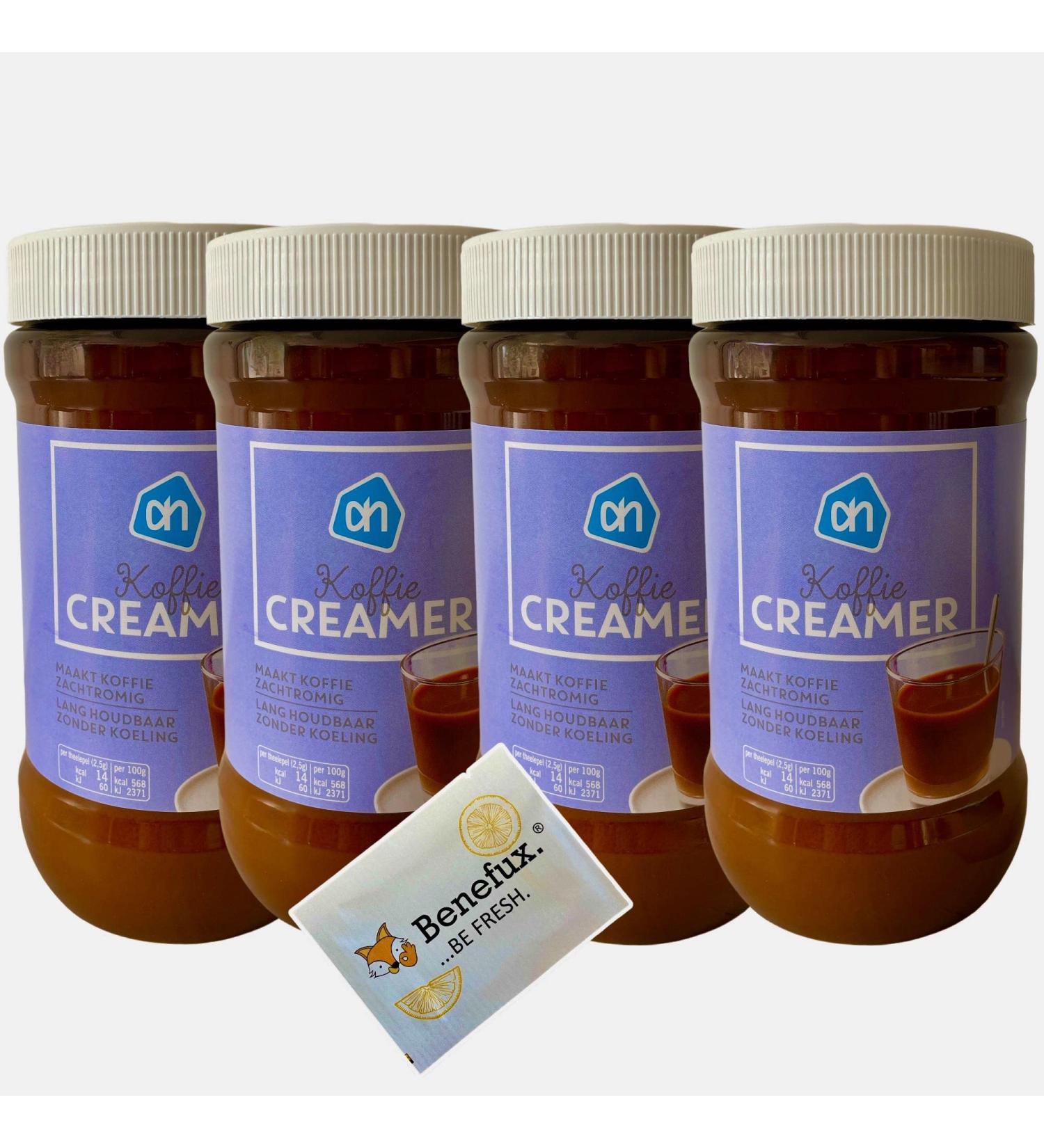Buy AH Coffee Whitener & Benefux Refreshing Towels - Gluten-Free Lactose-Free | 4x400g Coffee Creamer from Holland Perfect for Camping & Festivals - Buy Online on GoSupps.com