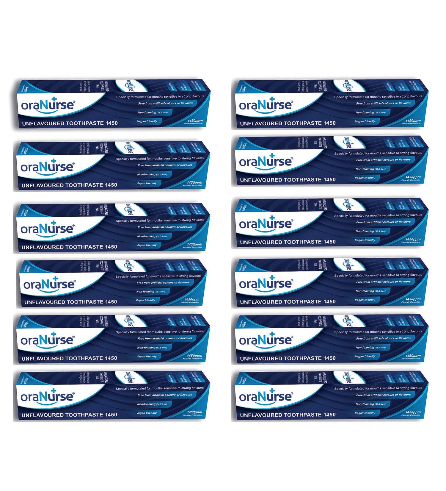 Buy 50ml Unflavoured Toothpaste (Pack of 12) - Ideal for Sensitive Teeth | Free International Shipping - Buy Online on GoSupps.com