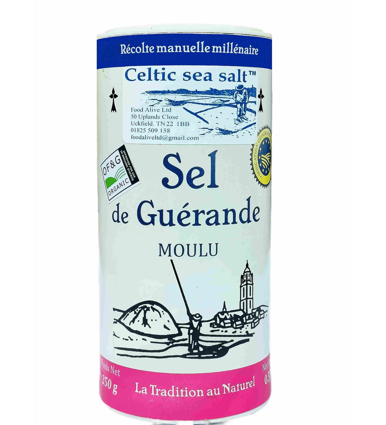 Sel De Guerande Celtic Sea Salt Fine Shaker 250g - Buy Online on GoSupps.com