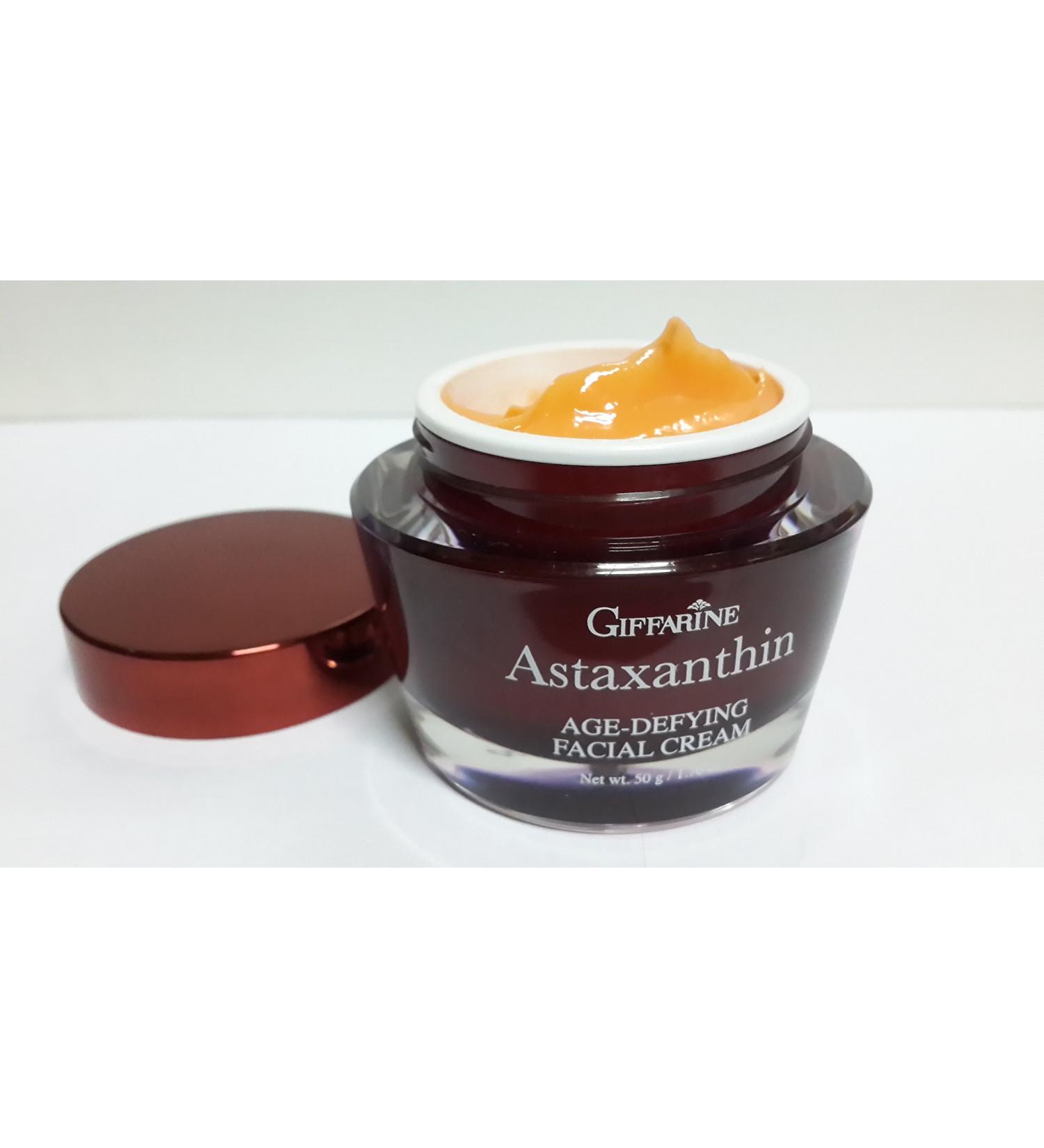 ASTAXANTHIN AGE- DEFYING ENRICHED WITH FISH COLLAGEN AND HYALURONATE EXTRACT FACIAL NIGHT CREAM 1.76OZ. 50G.