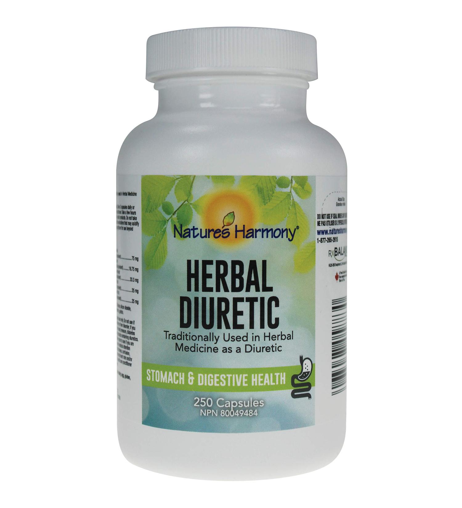 Buy NATURE S HARMONY Herbal Diuretic - 250 Capsules | Natural Fluid Balance Support | Fast International Shipping - Buy Online on GoSupps.com