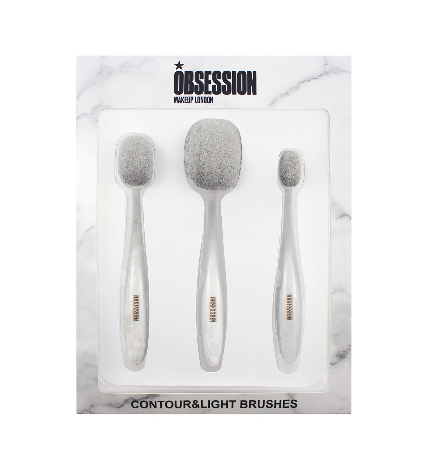 Calvin Klein Makeup Obsession London Marble Contour and Light 3 Brush Set - Buy Online on GoSupps.com