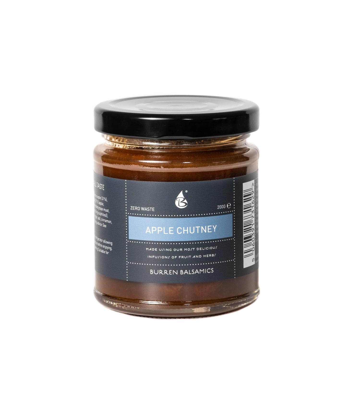 Burren Balsamics Spiced Apple Chutney 200g - Exquisite Flavor Infused Condiment - Buy Online on GoSupps.com