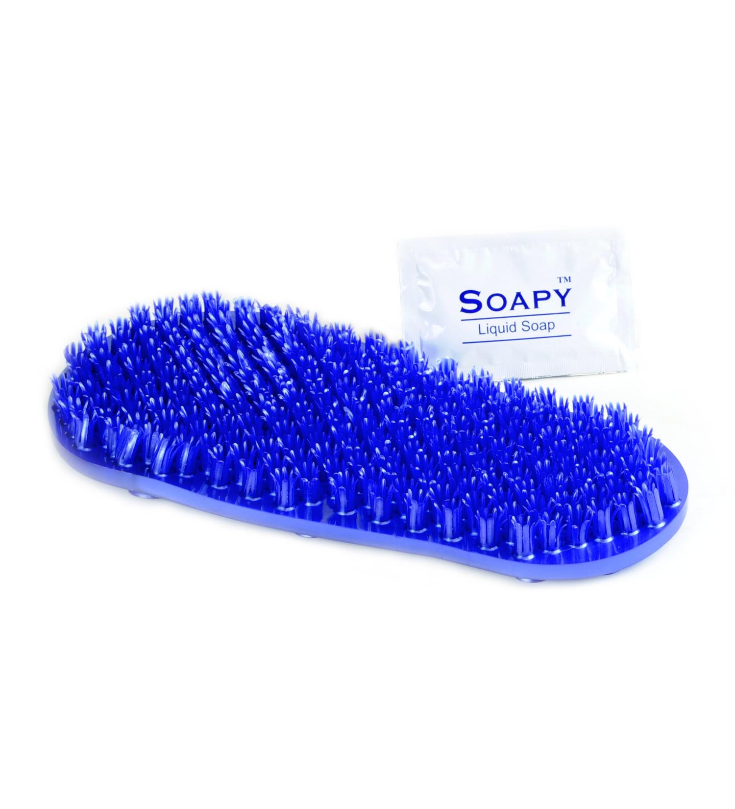 Soapy Soles Foot Scrubbing Pad & Massager - Pearl Blue | Exfoliate and Massage Your Feet - Buy Online on GoSupps.com