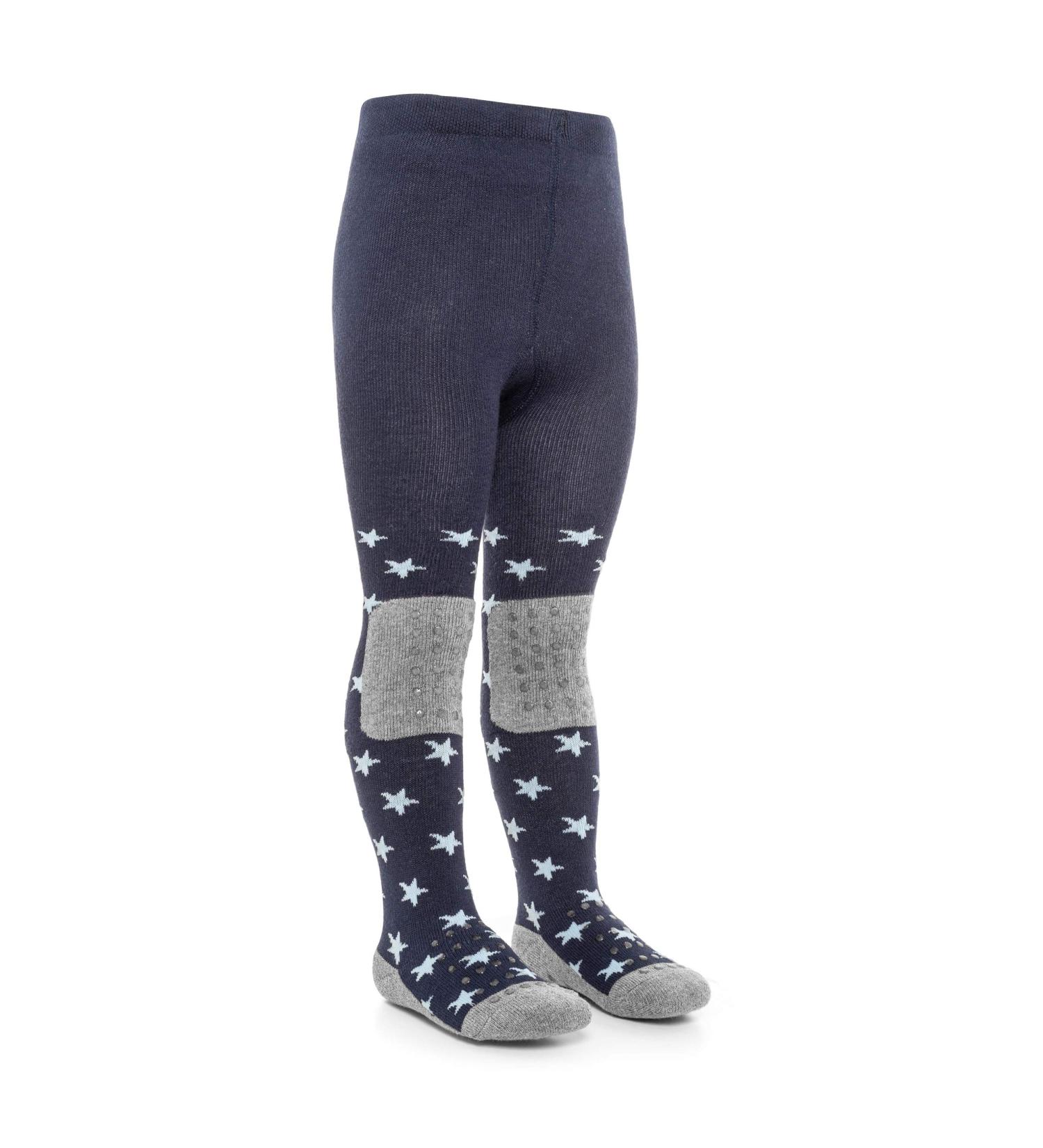 LaLoona Baby Crawling Tights with ABS Anti-Slip Sole and Knees - Stars Blue 74/80 (6-12 Months) - Buy Online on GoSupps.com