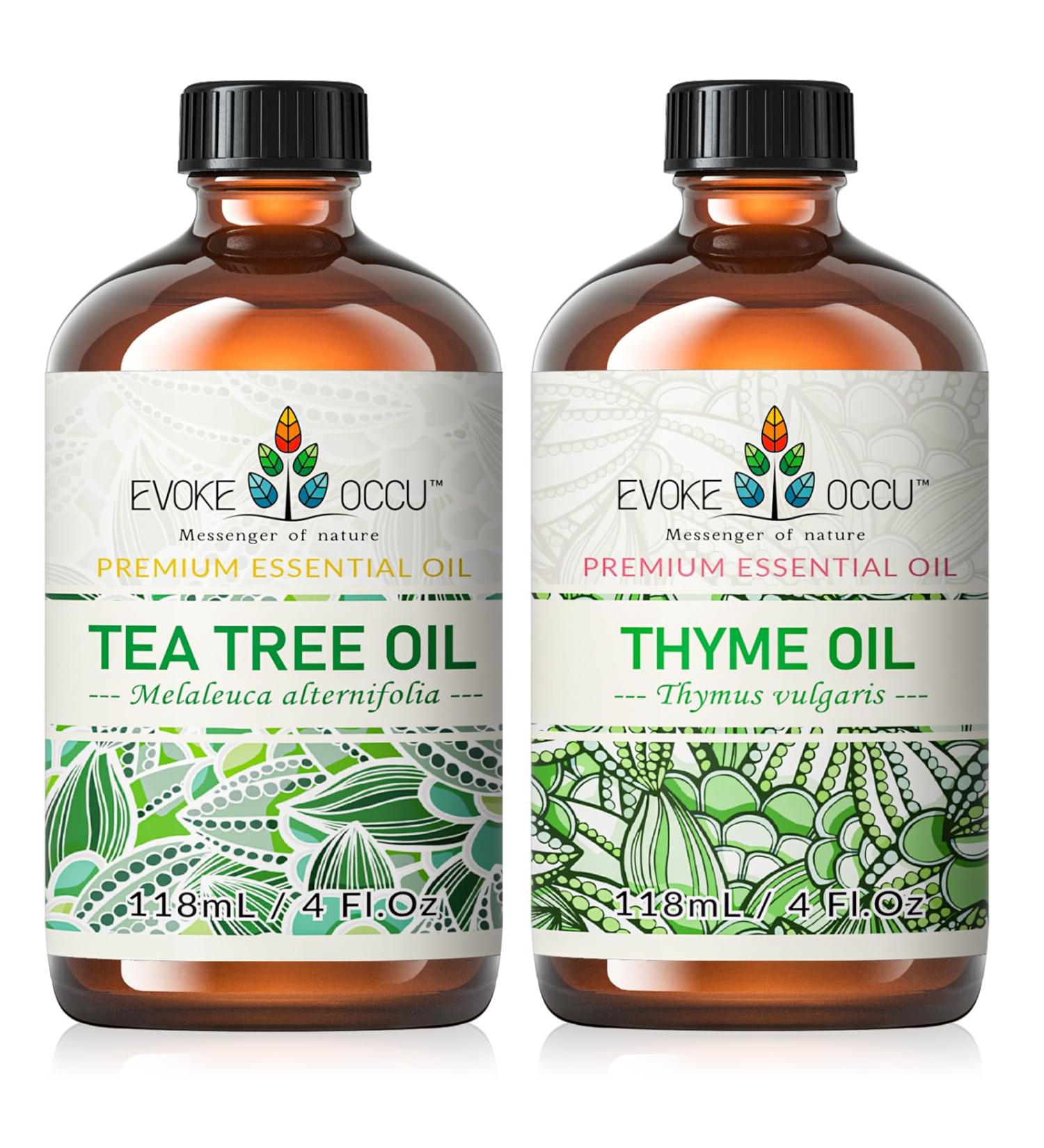 EVOKE OCCU Tea Tree Essential Oil and Thyme Essential Oil - 4 Fl Oz - Buy Online on GoSupps.com