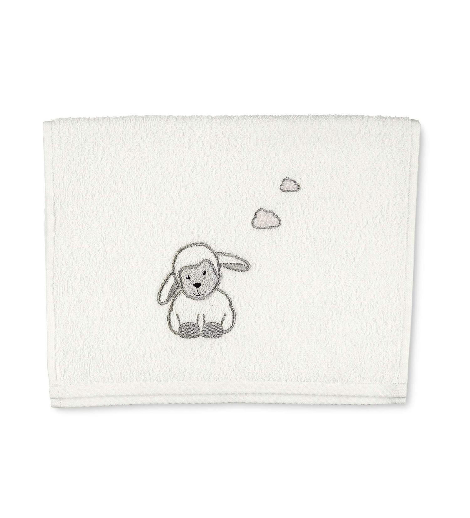 Sterntaler Children's Towel Sheep Stanley - Beige Ecru 50x30 cm Perfect for Ages 0 Months+ | Quality Baby Towel for Kids - Buy Online on GoSupps.com