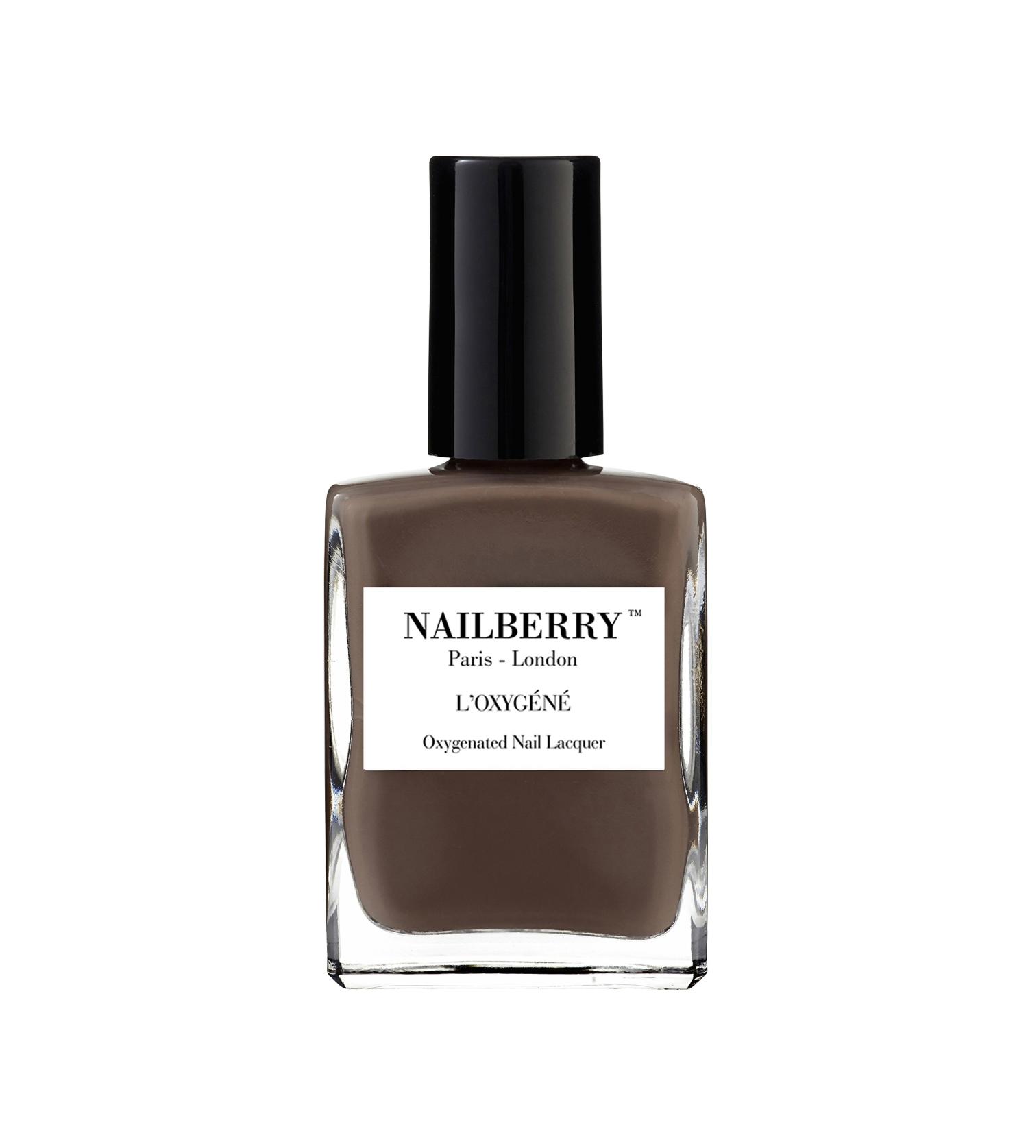 Nailberry L'Oxyg ne Nail Lacquer Taupe La 15ml - 12-Free Vegan Halal Polish for Healthier & Long-Lasting Manicure - Buy Online on GoSupps.com