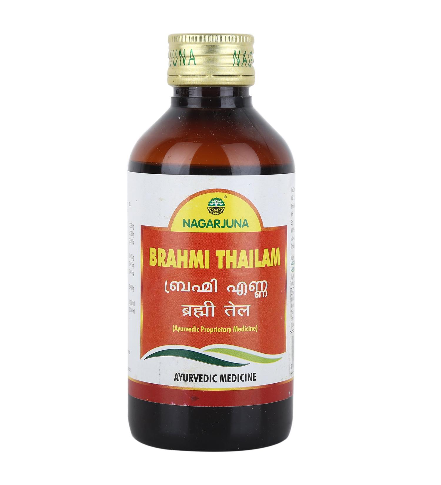 NAGARJUNA Brahmi Thailam -200 ML with Free Pachak Methi - Buy Online on GoSupps.com