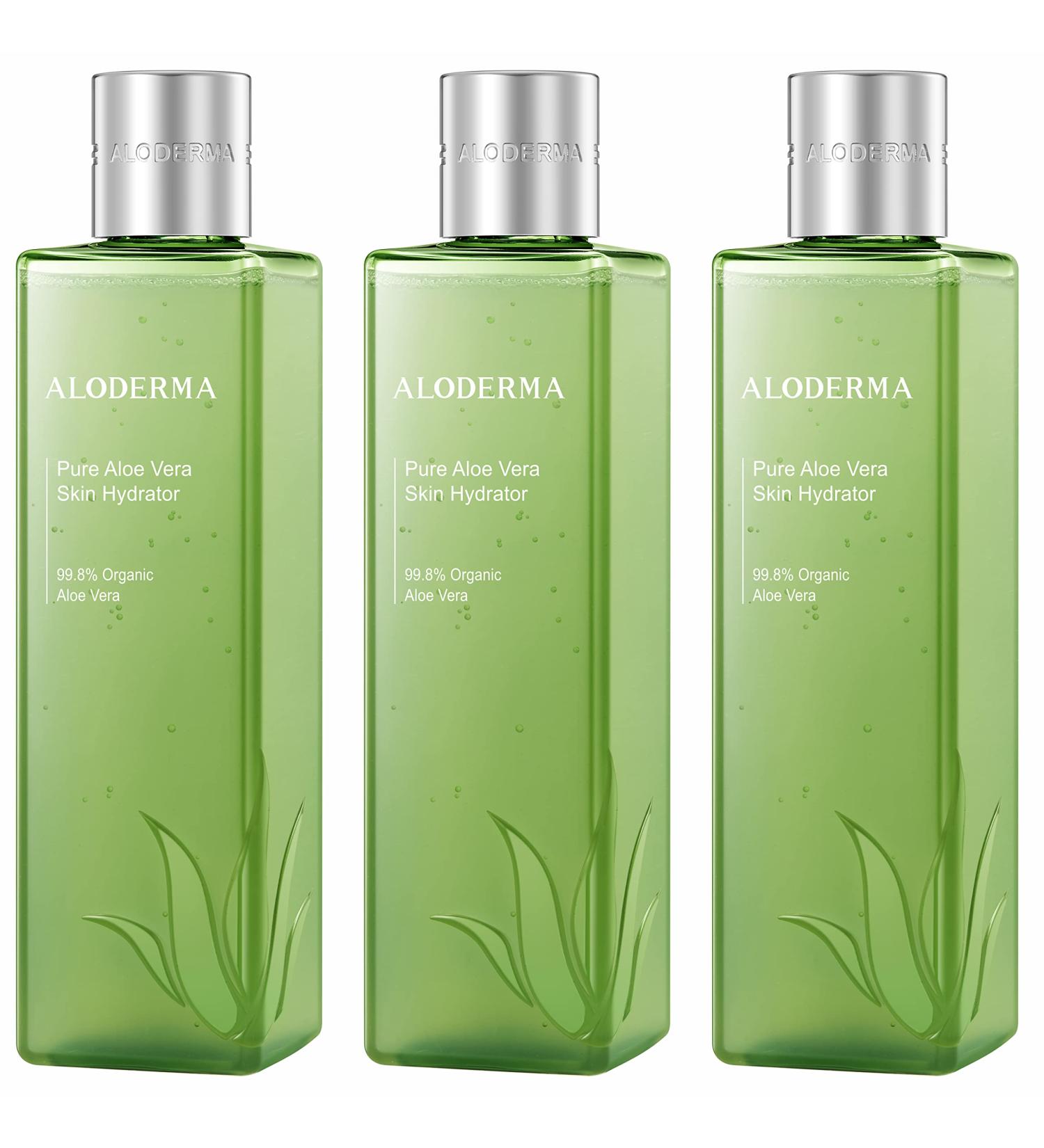 Aloderma 99.8% Organic Aloe Vera Lotion for Dry Skin | Fast Absorbing Sunburn Relief for Women and Men | After Sun Hydrating Body Lotion | 3oz - Buy Online on GoSupps.com