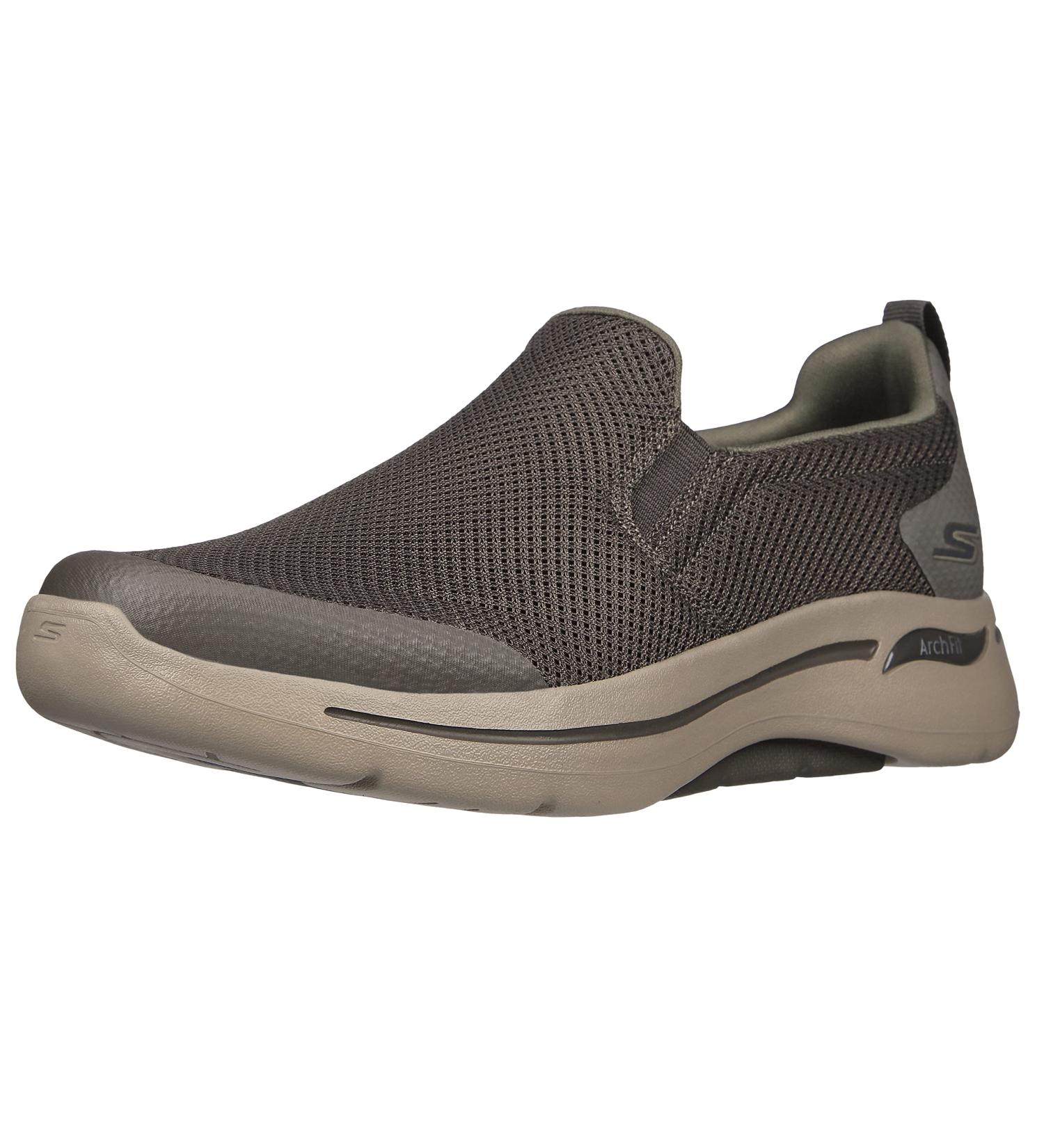 Skechers Men's GoWalk Arch Fit X-Wide Casual Loafer Sneaker - Taupe | Size 10.5 - Buy Online on GoSupps.com