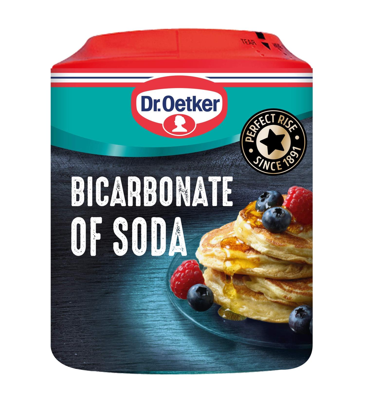 Dr. Oetker Bicarbonate of Soda 200g - Premium Quality Baking Ingredient - Buy Online on GoSupps.com