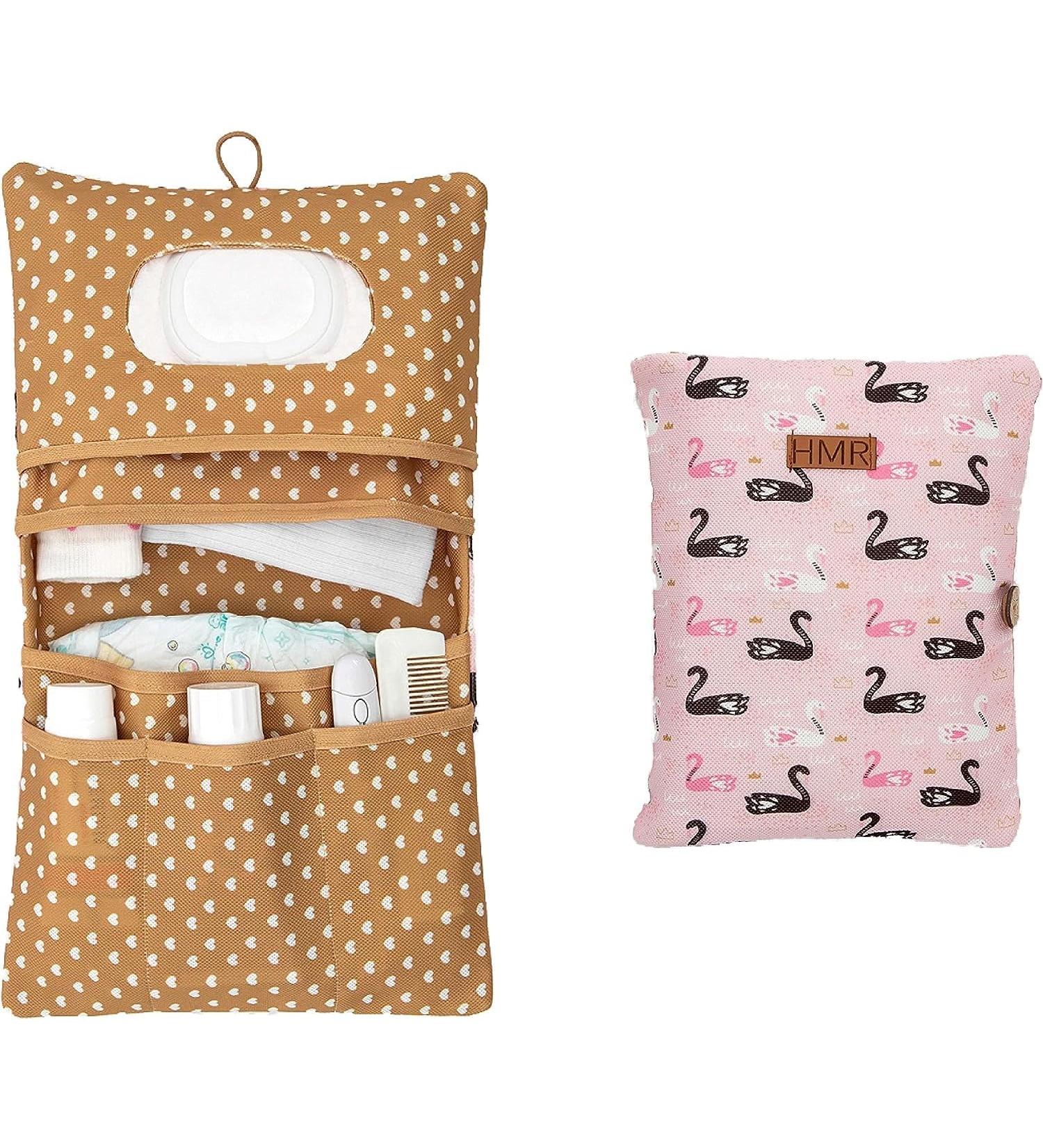 HAMUR Home Warling Pack Organizer & Cosmetic Pack 2in1 - Small Diaper Bag for Mamas | Baby Organizer (Swan) - International Shipping Available - Buy Online on GoSupps.com