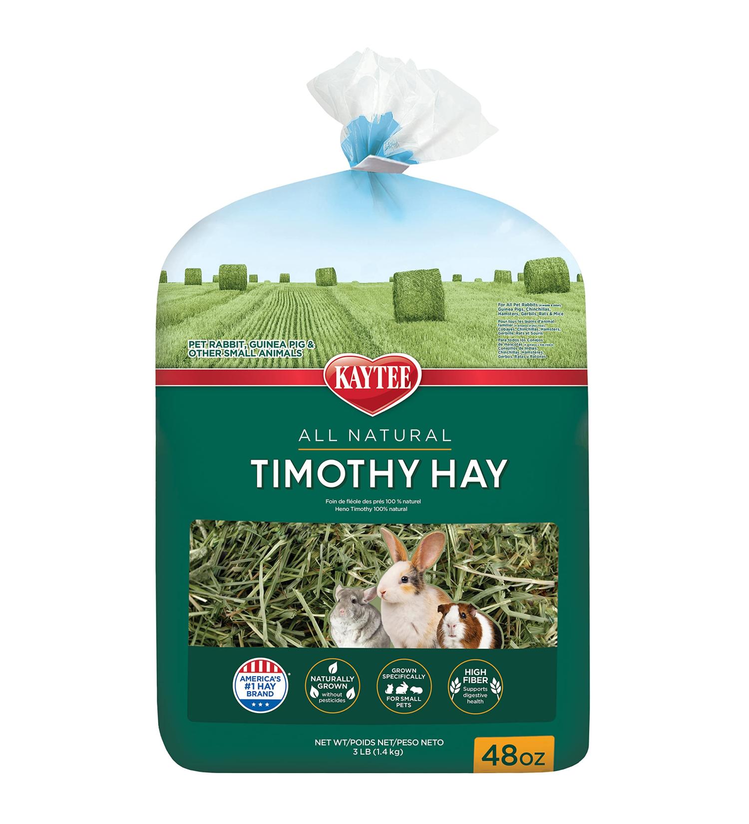Kaytee Natural Timothy Hay High Fibre Food 1.4 kg Hay 1.4 kg (Pack of 1) - Buy Online on GoSupps.com