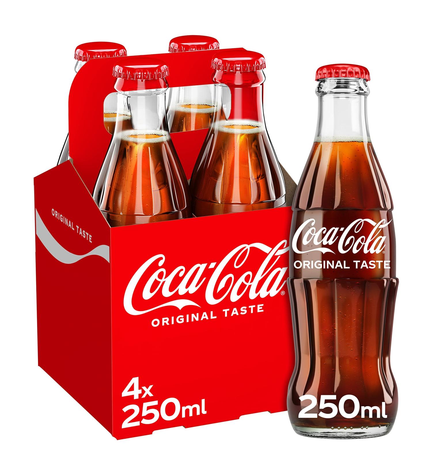 Coca-Cola Original Taste 4 x 250 ml Single - Buy Online on GoSupps.com