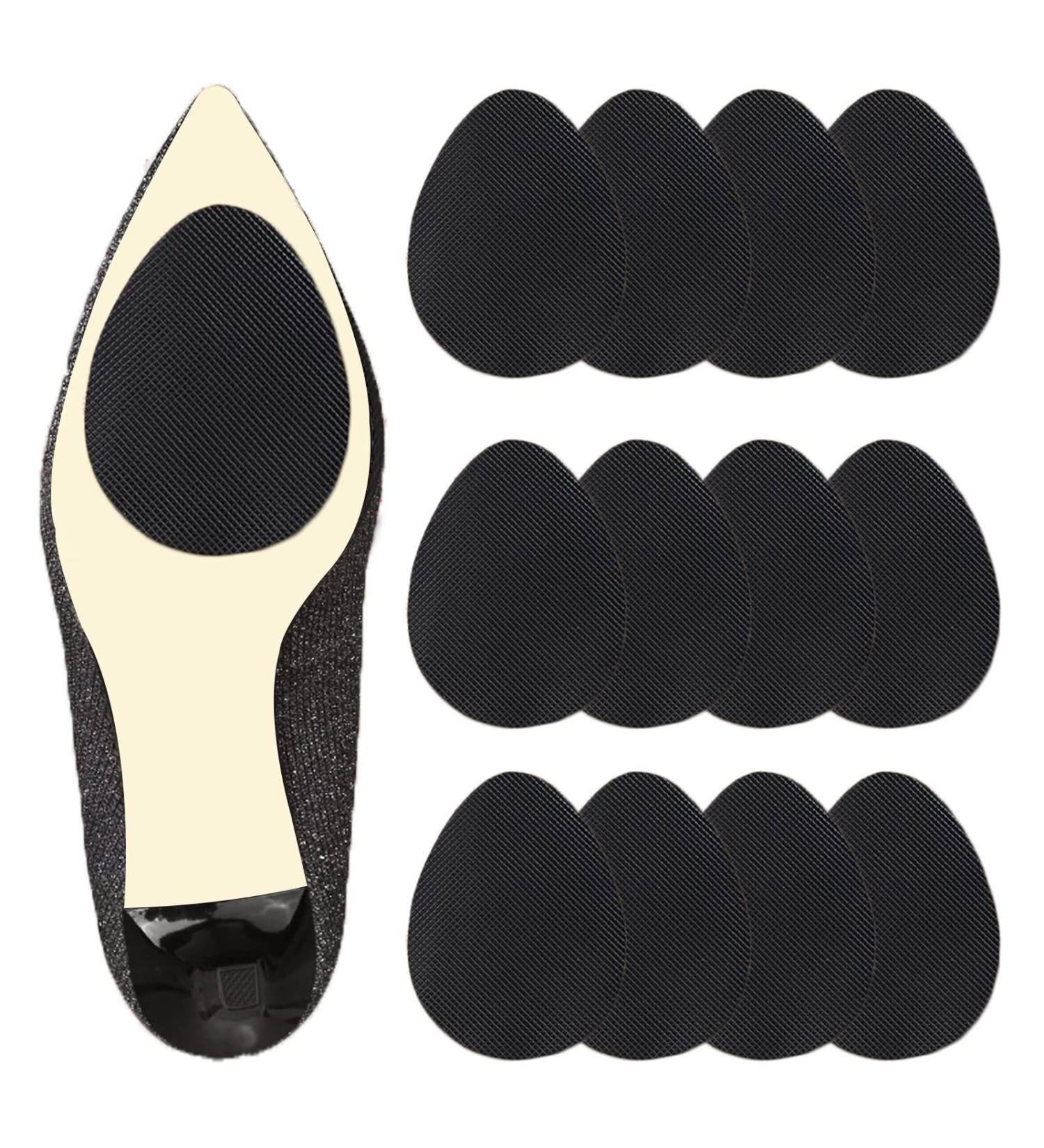 12PCS Black Non Slip Shoe Pads - Self Adhesive Silicone Grips for Heels - Anti Slip Shoe Sole Protectors - Buy Online on GoSupps.com