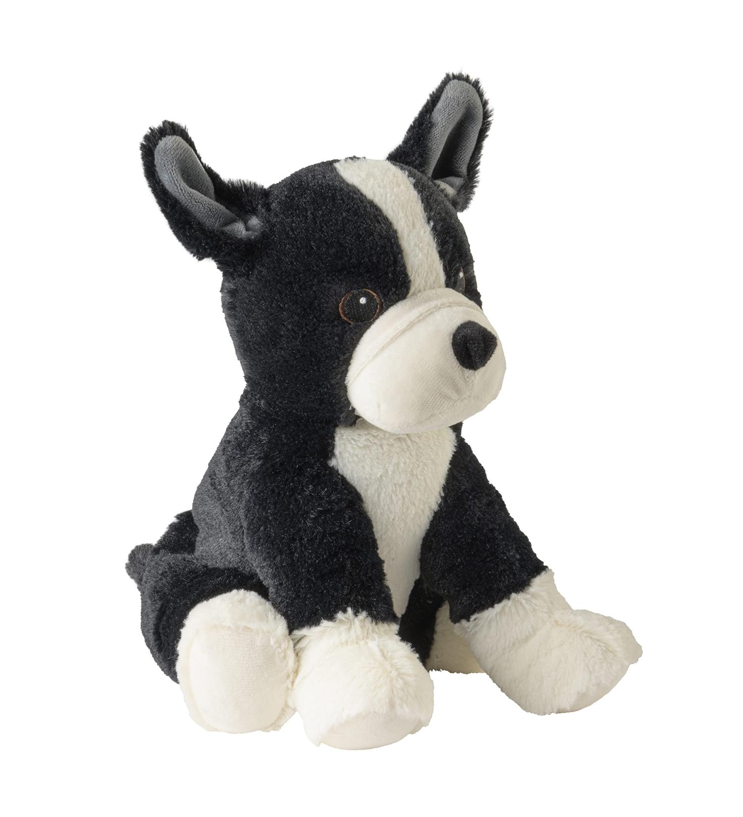 Warmies Heat Cushion/Soft Toy "Dog Boston Terrier" Millet Lavender Filling 30cm 700g Black Black 30*20cm