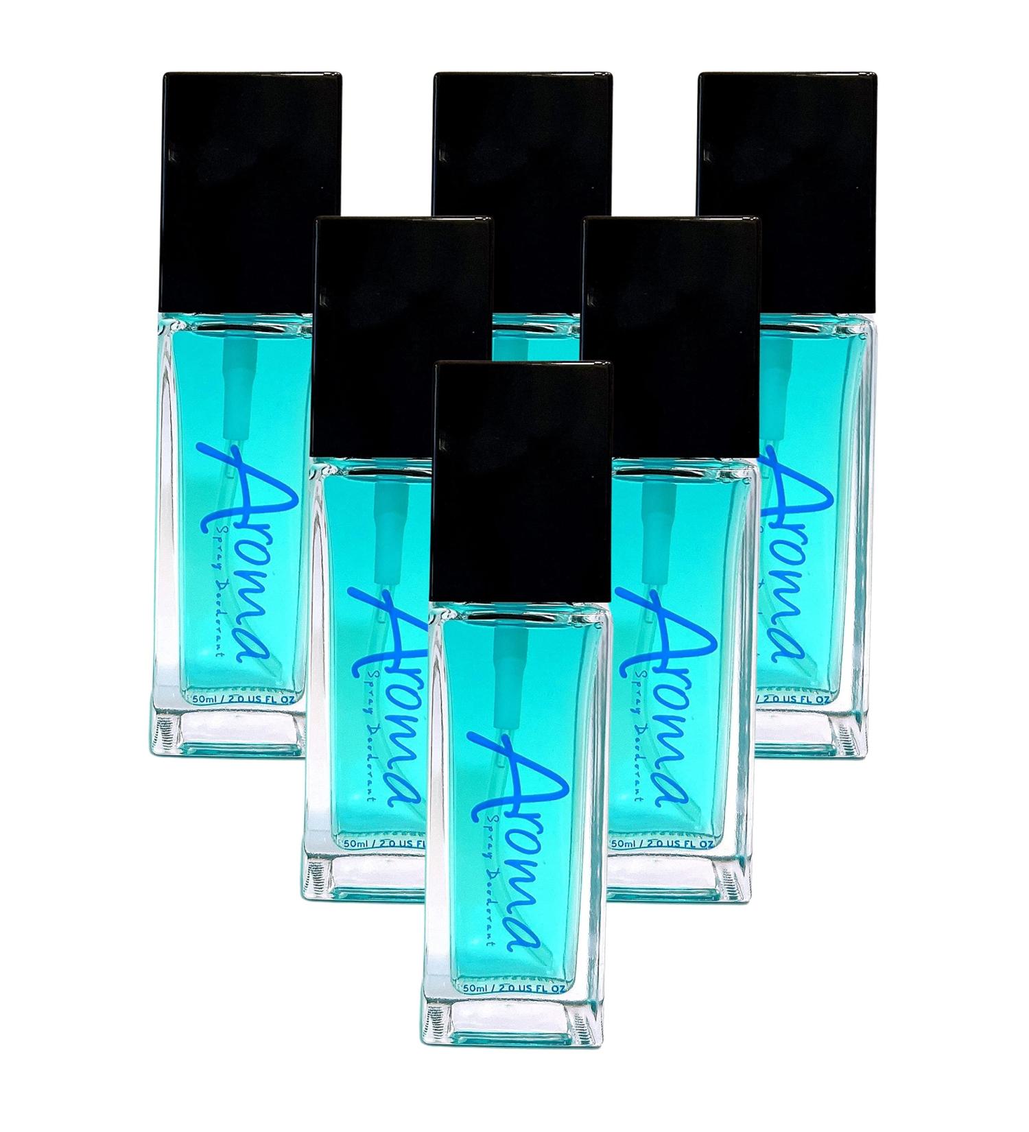 Buy 6 Pack AROMA Spray Deodorant - 24-Hour Freshness Non-Staining Prevents Sweat - 50ml/2.0 FL OZ - International Shipping Available - Buy Online on GoSupps.com