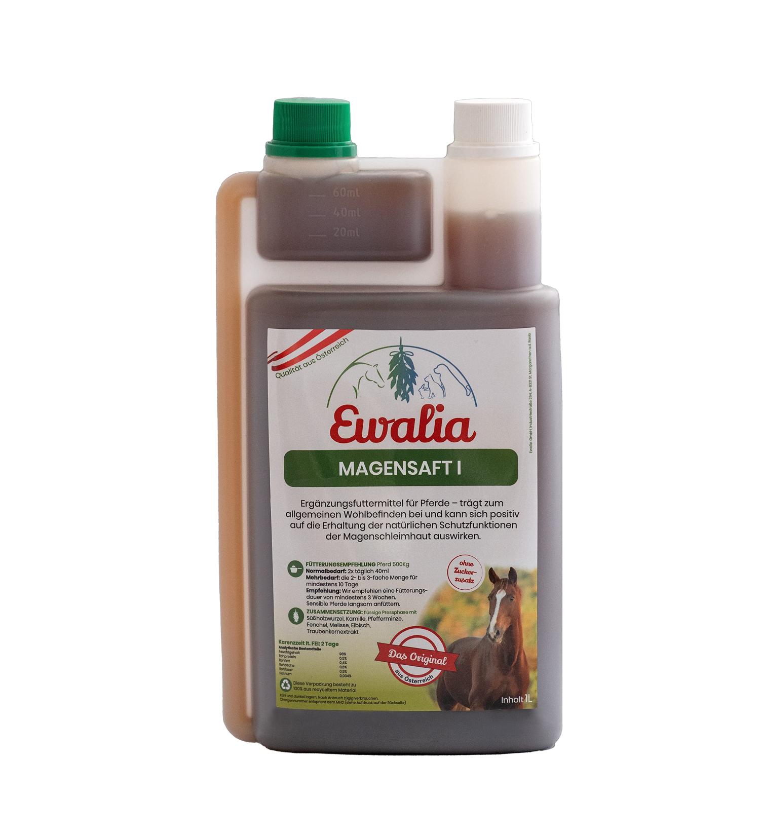 Ewalia gastric juice I for horses 1 L 1 pack