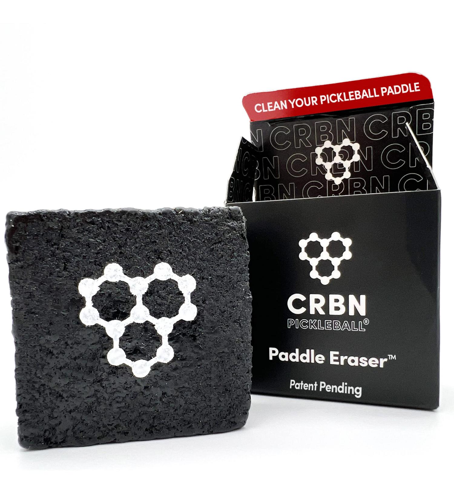CRBN Pickleball Paddle Eraser - Carbon Fiber Racket Cleaner for Fast Ball Residue Removal - Patent Pending - Buy Online on GoSupps.com