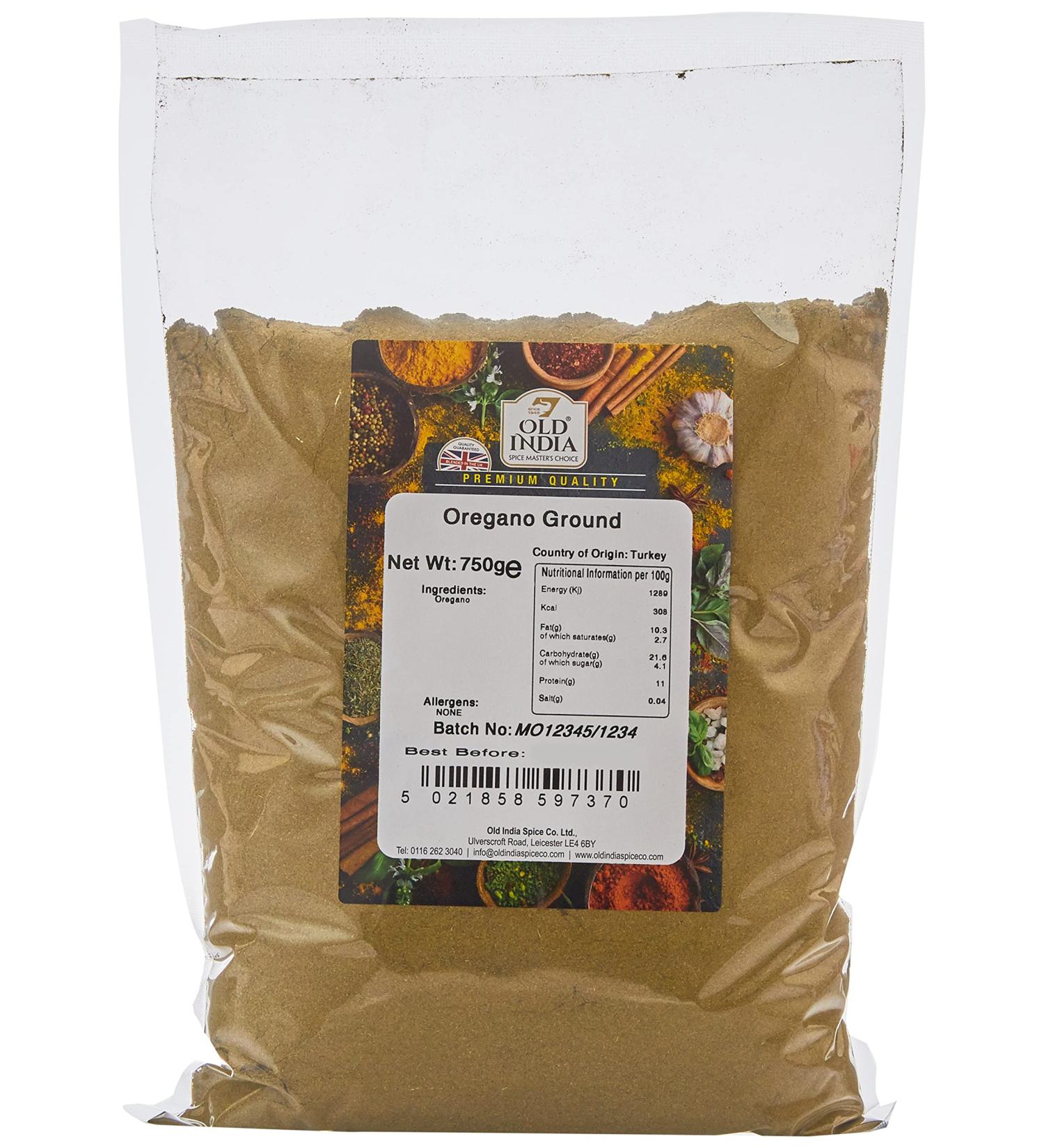 Old India Oregano Ground 750g - Premium Quality Seasoning | 100% Natural | 750 g - Buy Online on GoSupps.com