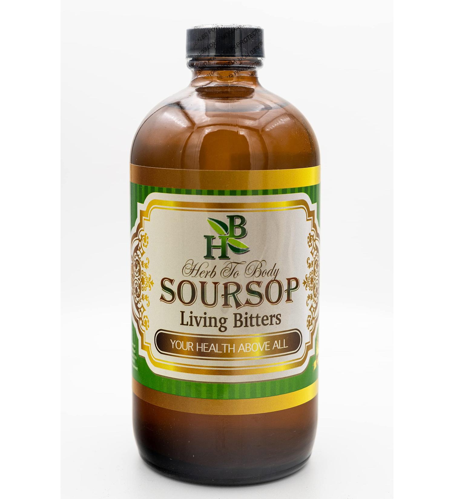 Soursop Living Bitter 16 Ounce - Herbal Solution for Body Wellness - Buy Online on GoSupps.com