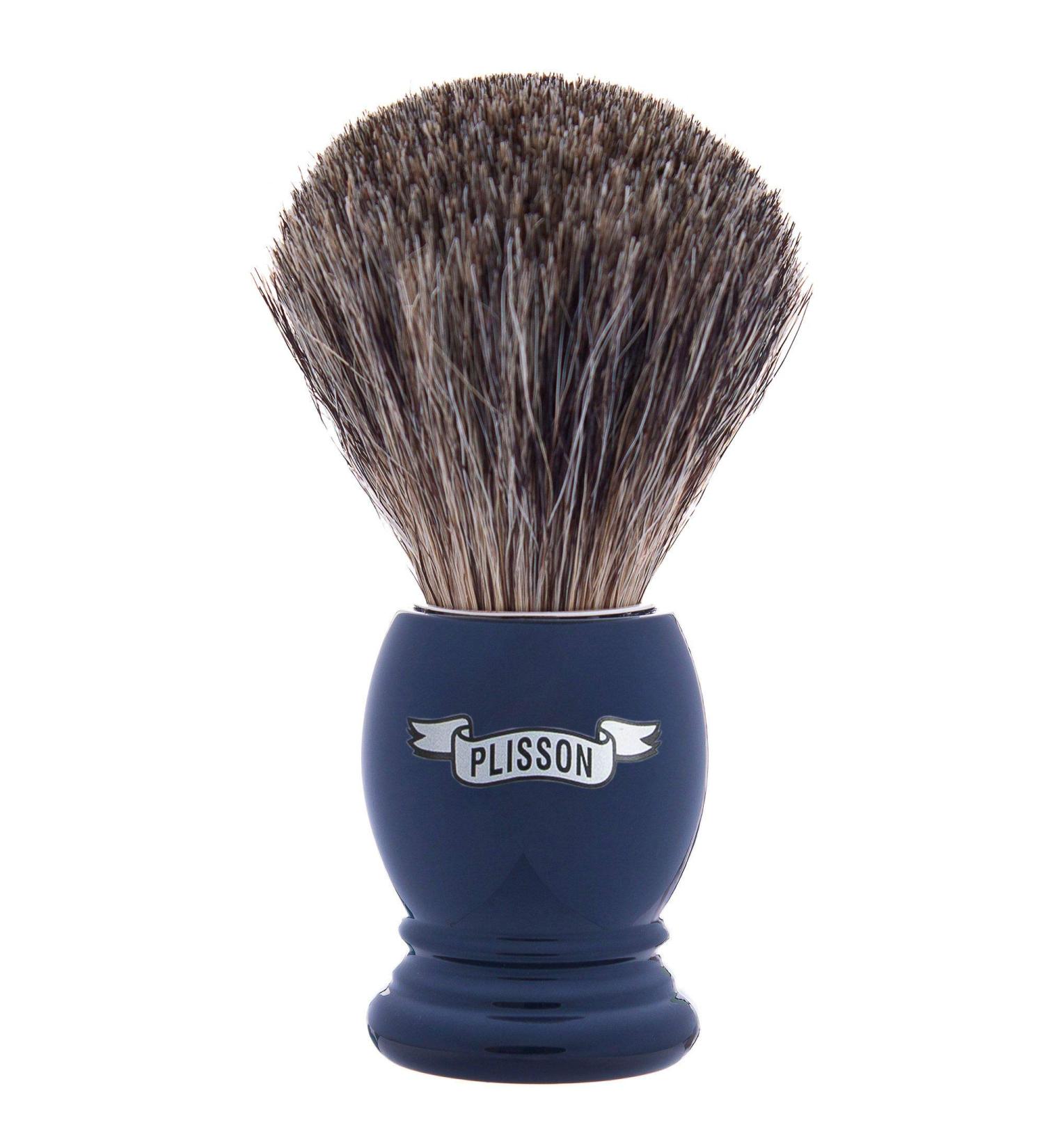 Plisson Size 12 Shaving Brush - Premium Acetate Grip | Russian Gray Roof Hair - Made in France for Wet Shaving - Buy Online on GoSupps.com