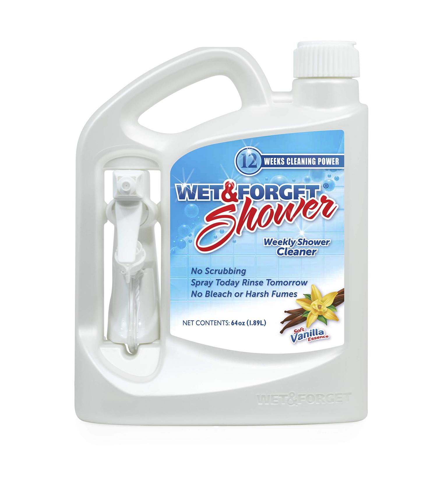 Wet & Forget Shower Cleaner 64oz - No Scrubbing, Bleach-Free Formula - Buy Online on GoSupps.com