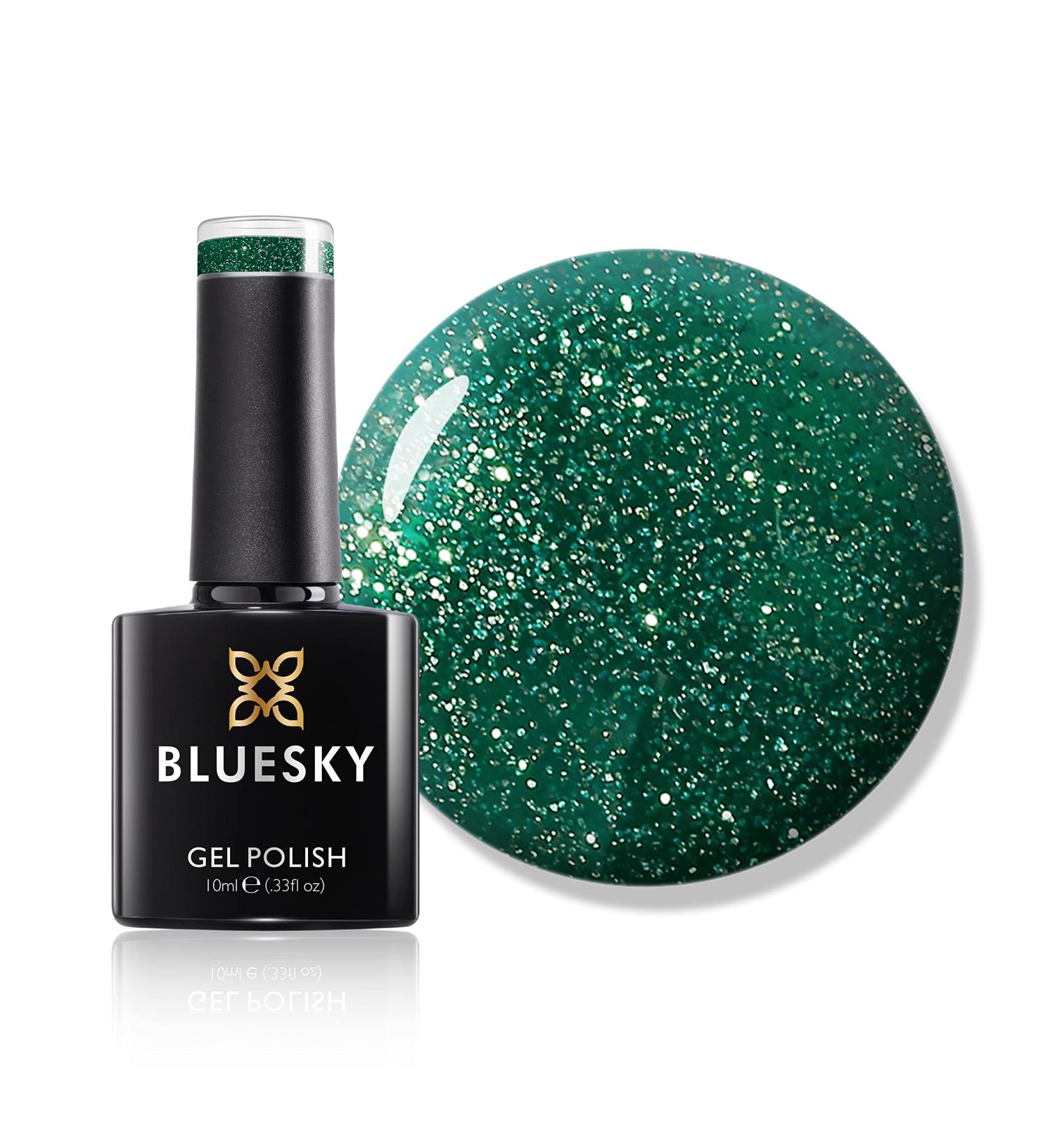 Bluesky Mistletoe Magic Green Glitter Gel Nail Polish - Long Lasting & Chip Resistant 10ml - Buy Online on GoSupps.com