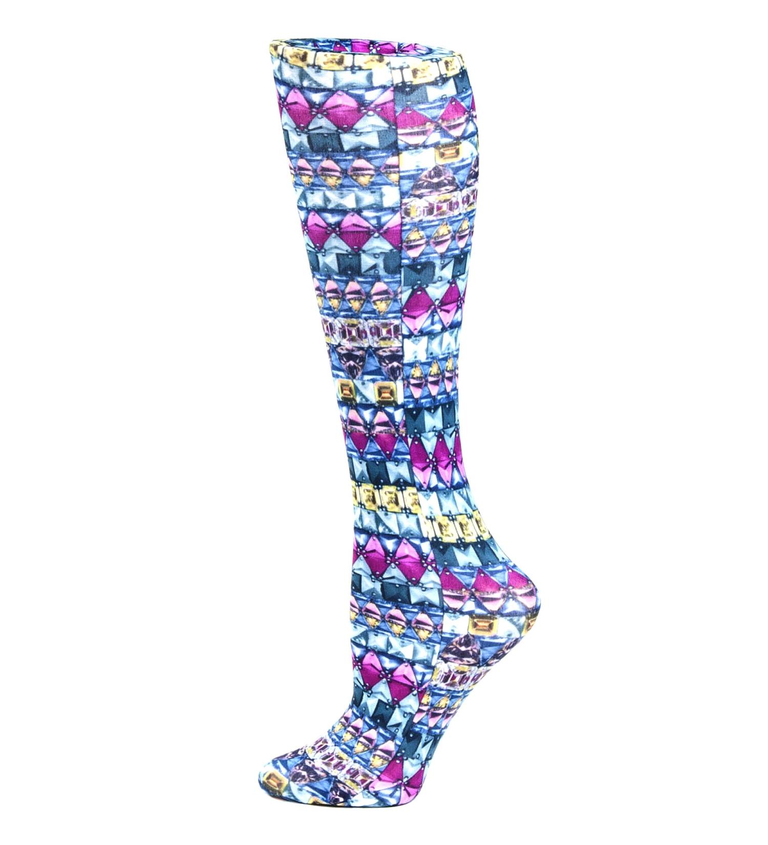 Celeste Stein Therapeutic Compression Socks New Skulls 15-20 mmHg Moderate 0.6 Ounce