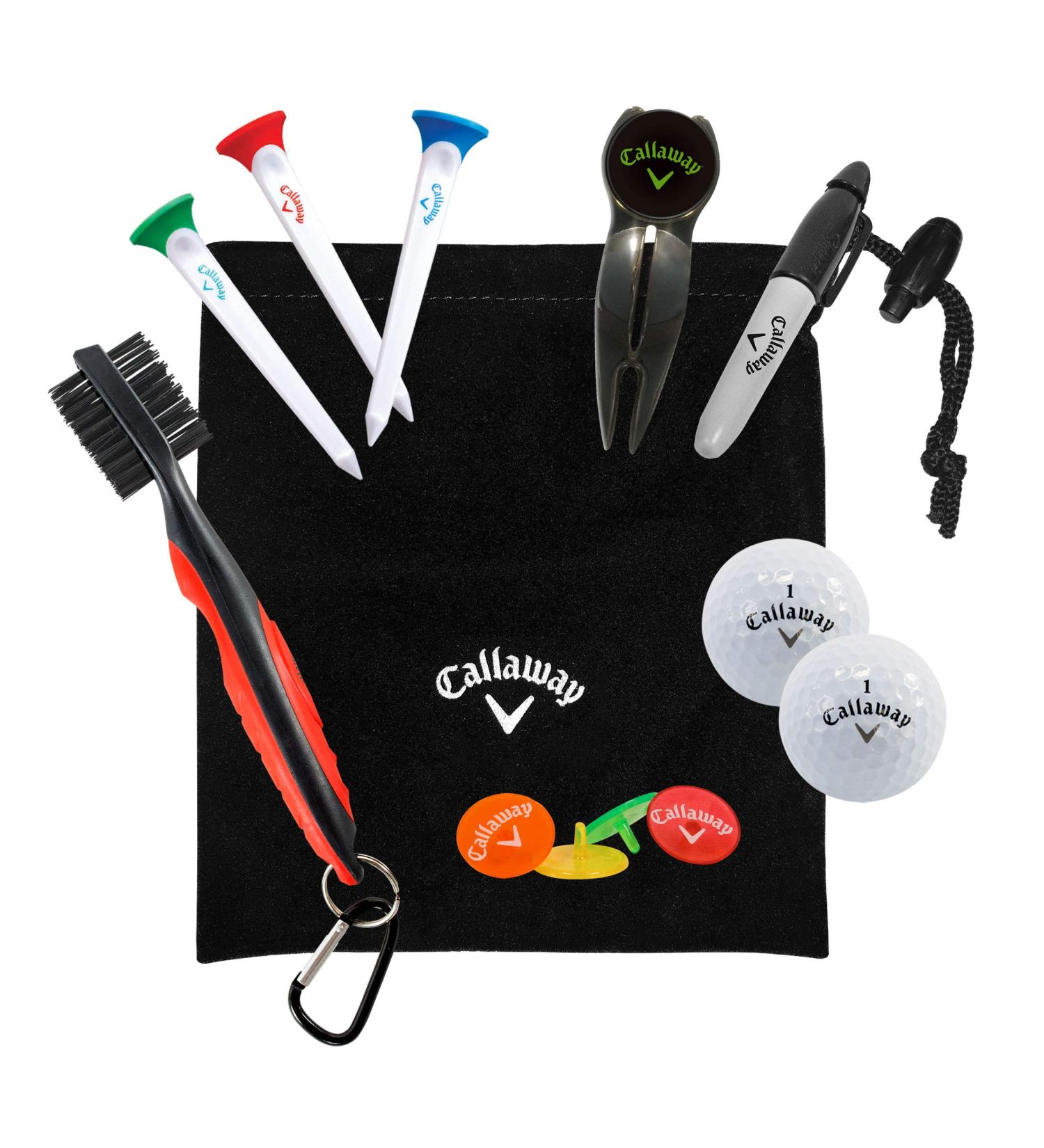 Callaway Golf Accessories Gift Set: Club Brush, Divot Repair Tool & Ball Marker - Buy Online on GoSupps.com