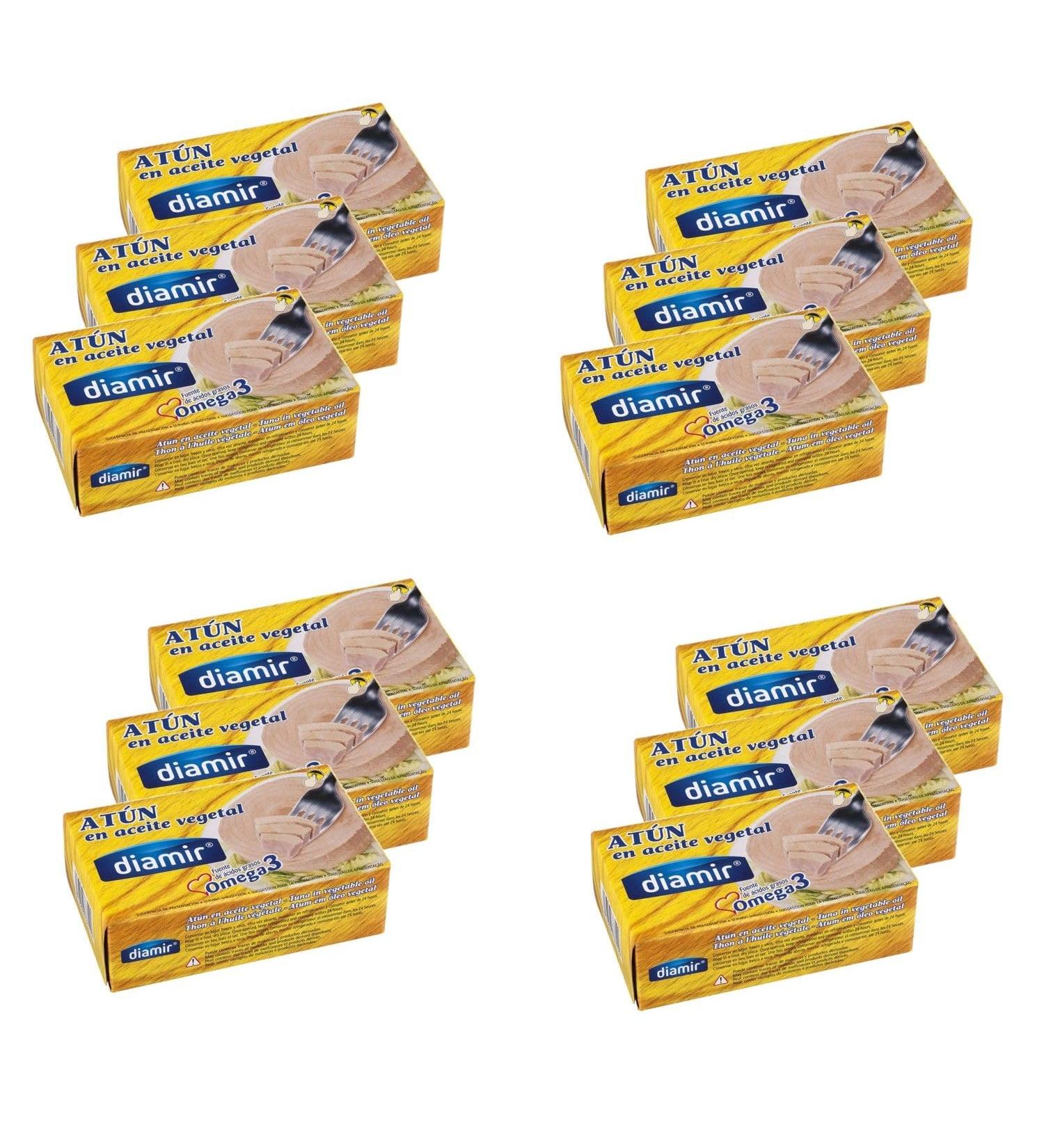 diamir Lot 12x Tuna in oil - Box 216g