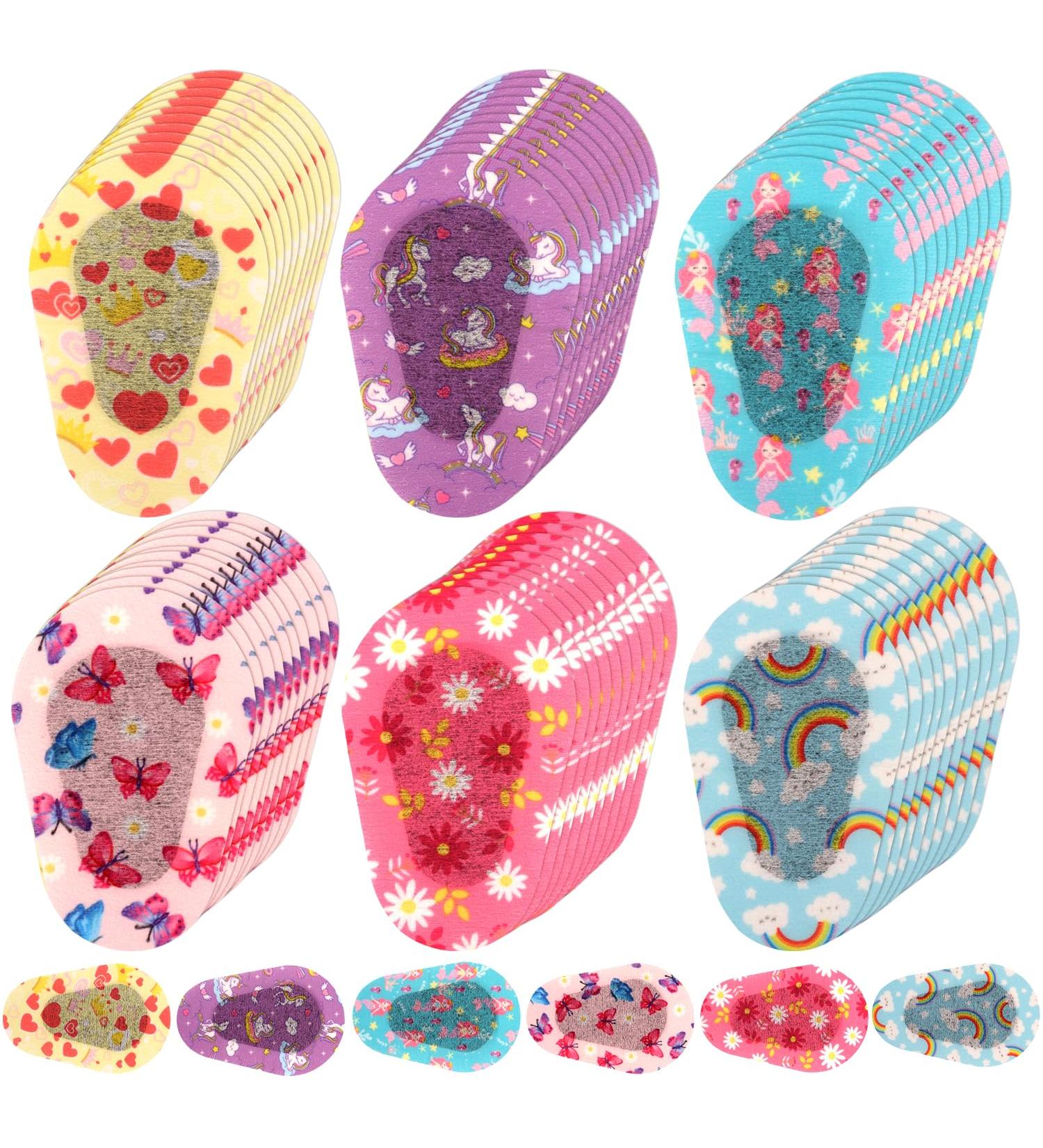 60pcs Eye Patches for Kids Adhesive Eye Patches for Kids 6 Styles Cute Eye Patches Light Blocking Cotton Adhesive Eye Pads for Child (3x2 Inches) - Buy Online on GoSupps.com