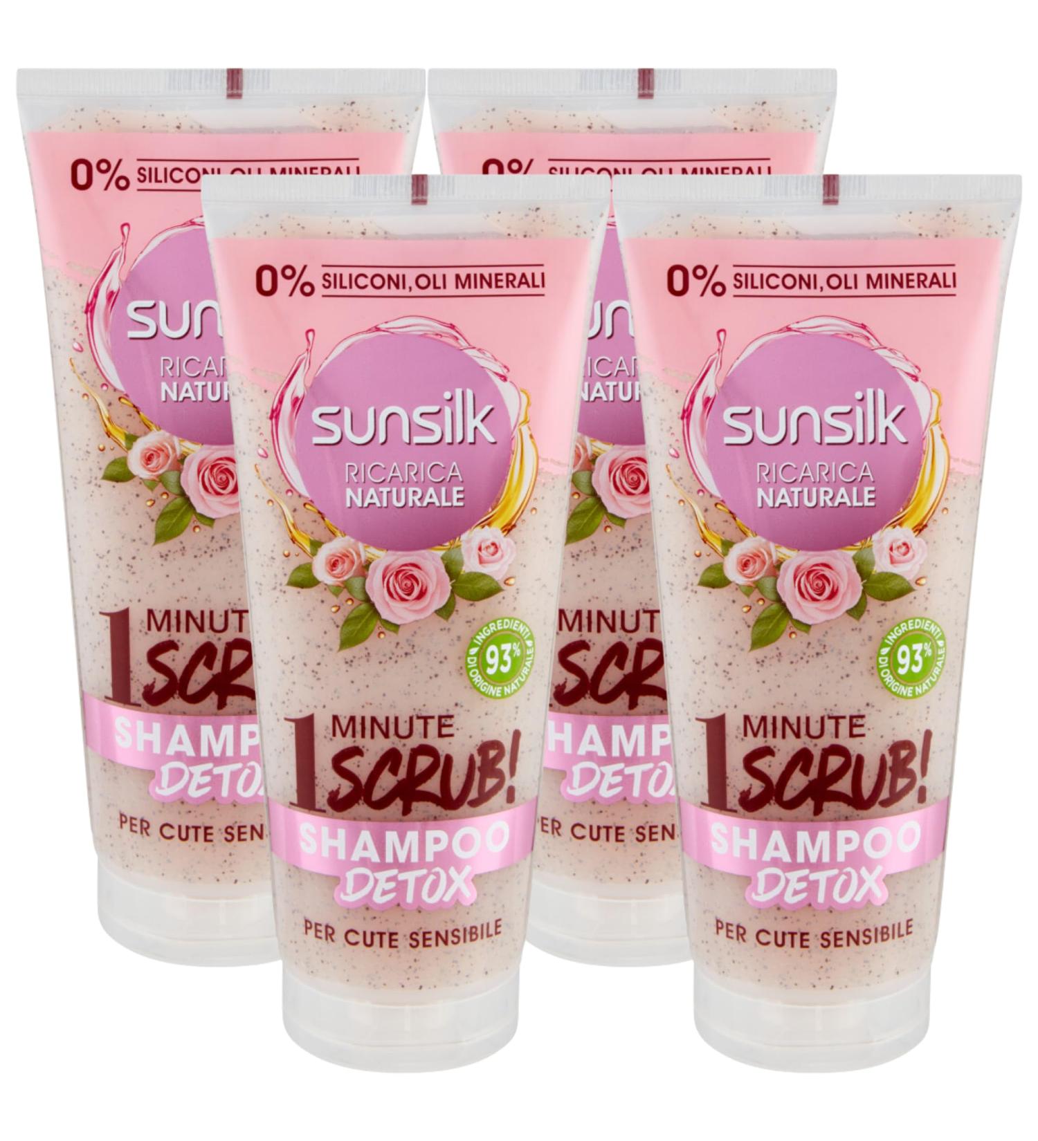 FEI FAN Natural Refill Detox Shampoo 1 Minute Scrub for Sensitive Skin 200ml (4 units)