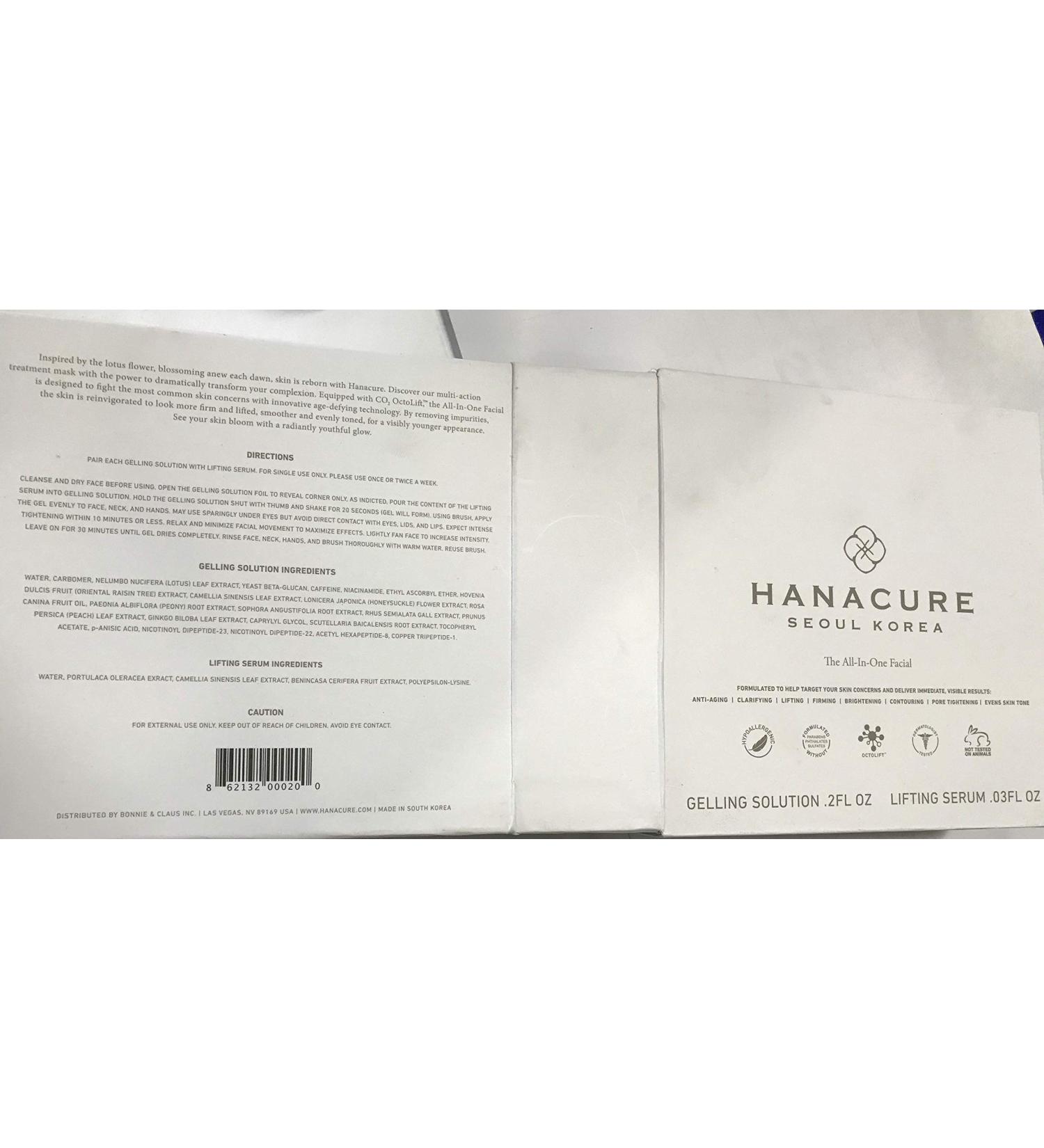 Hanacure  All-In-One Facial - Starter  Hypoallergenic for Brightening Contour Anti-aging Evens Skin Tone