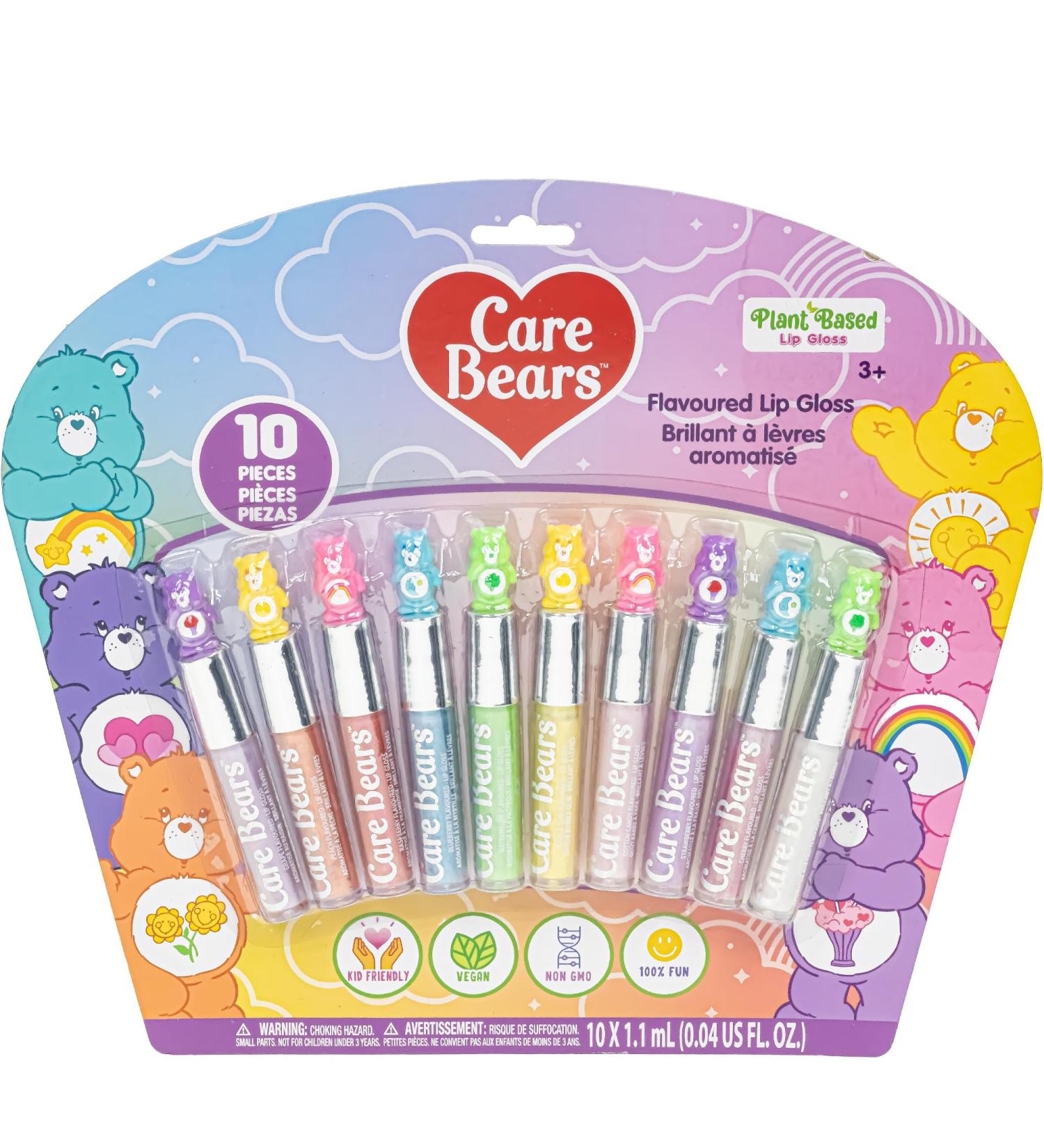 Townley Girl Care Bears Lip Gloss Set | 10 Piece Plant-Based Makeup for Girls | Perfect Party Favors & Birthday Gifts Ages 3 - Buy Online on GoSupps.com
