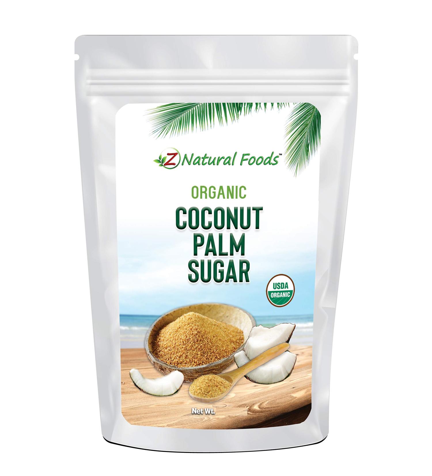 Organic Coconut Palm Sugar - Bulk 10 lb - Ideal for Desserts, Baking, Coffee, Tea, Oatmeal - Unrefined, Vegan, Gluten Free, Non GMO, Kosher - Buy Online on GoSupps.com