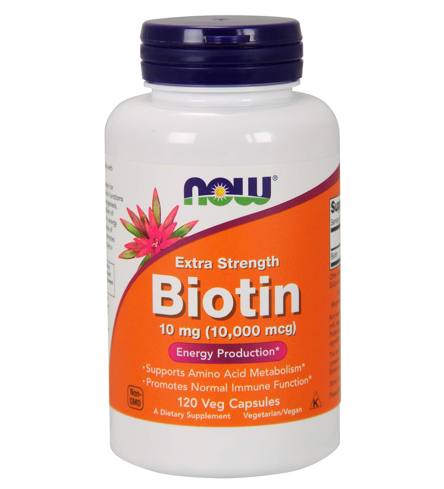 Now Foods Biotin 10 mg Extra Strength 120 Vcaps